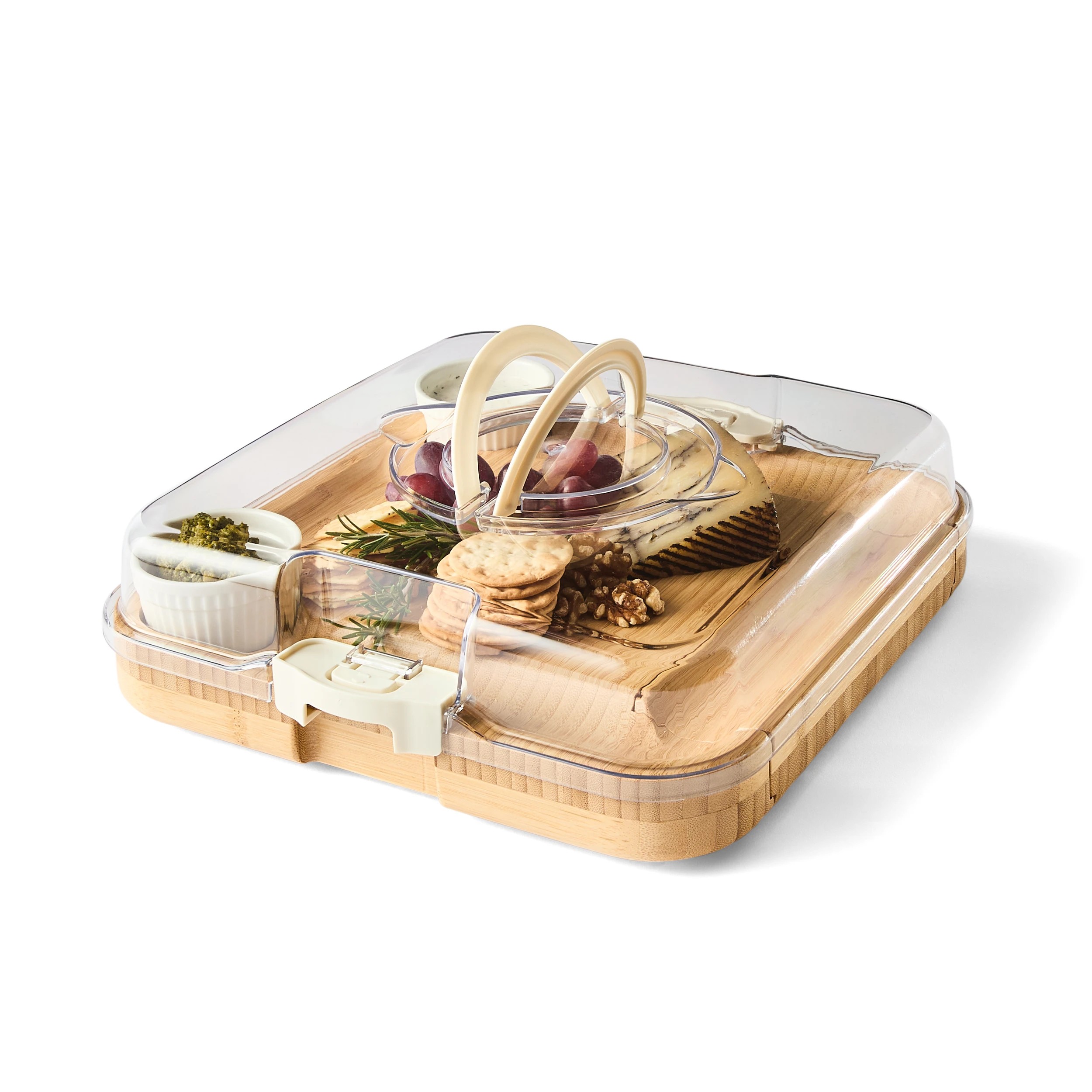 1 Cheese Board with Knives Set and Carry Handle, 1 of 10