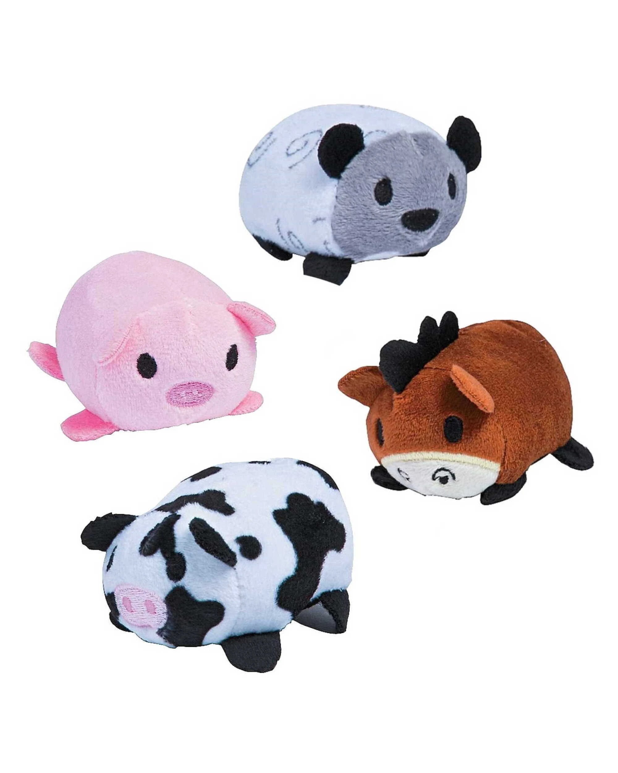 1 Partyrama Mini Stuffed Farm Animals Pack of 12, 1 of 1