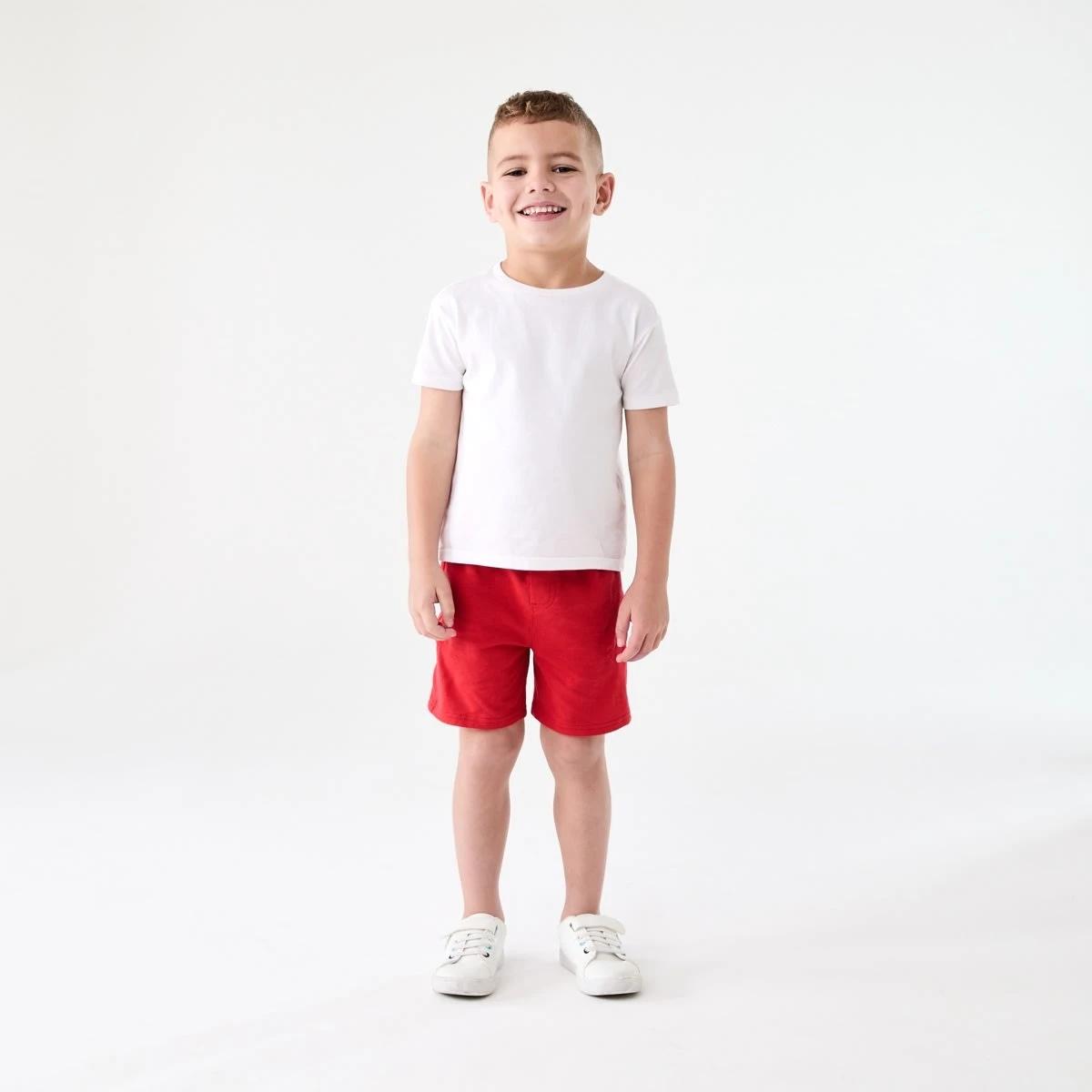 4 Cotton Knit Shorts RUBICONDO RED, 4 of 5