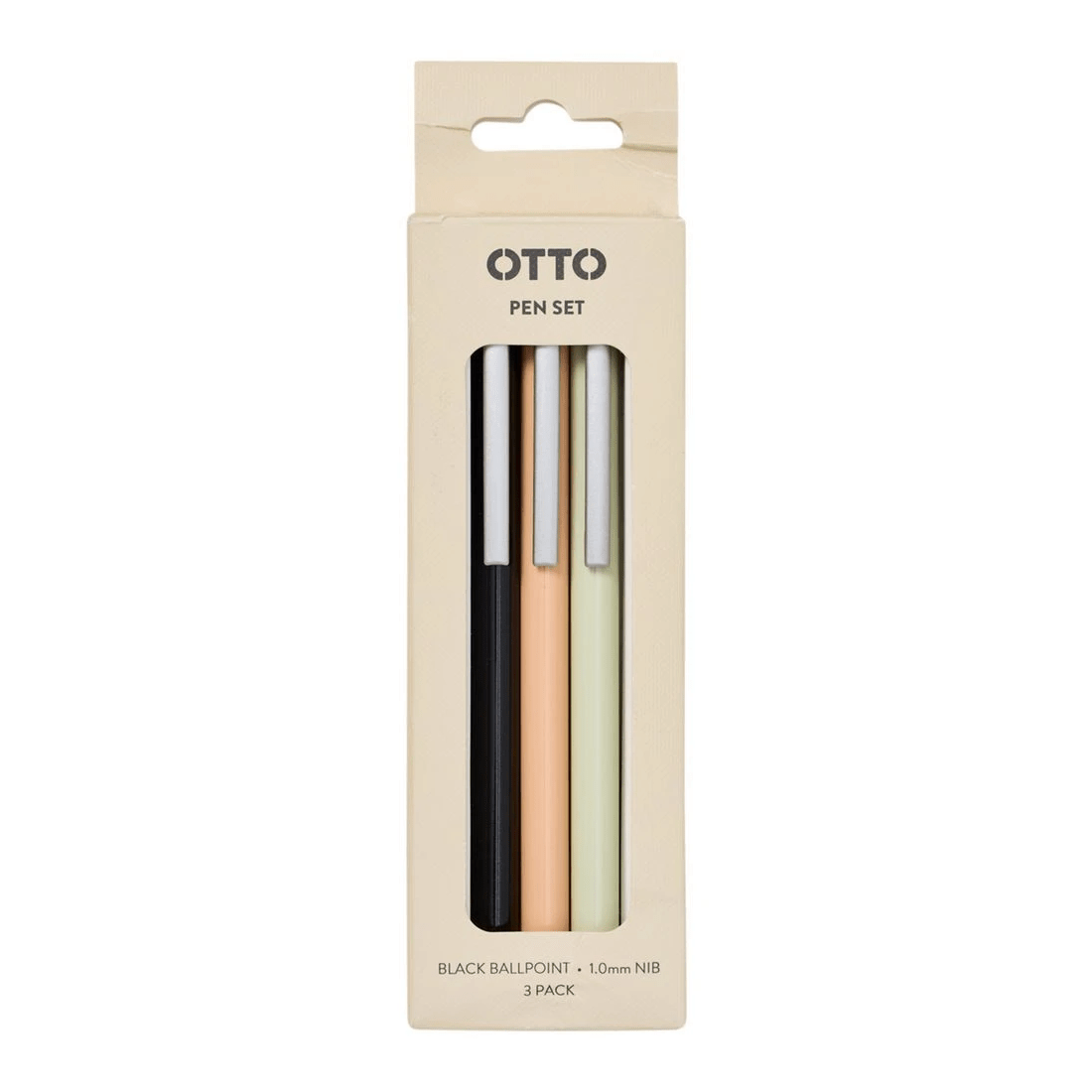 2 Otto On The Go Ballpoint Pen Tan 3 Pack, 2 of 3