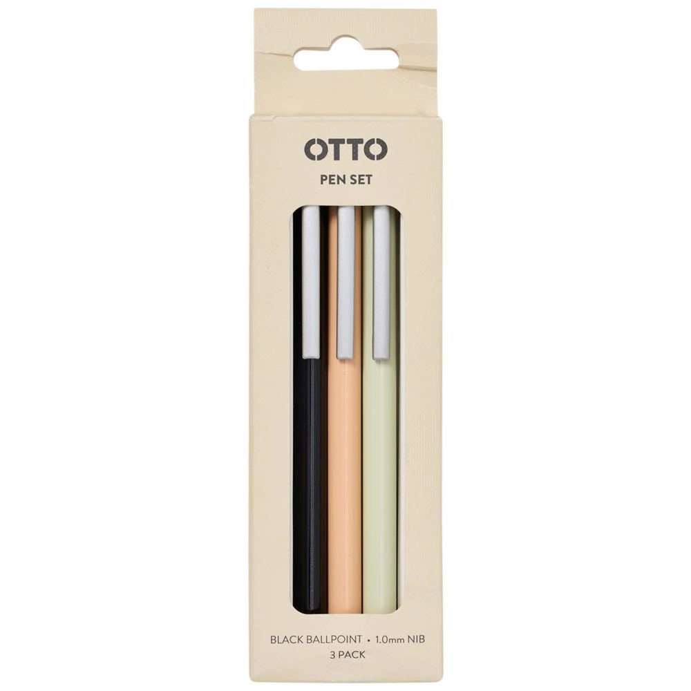 2 Otto On The Go Ballpoint Pen Tan 3 Pack, 2 of 3