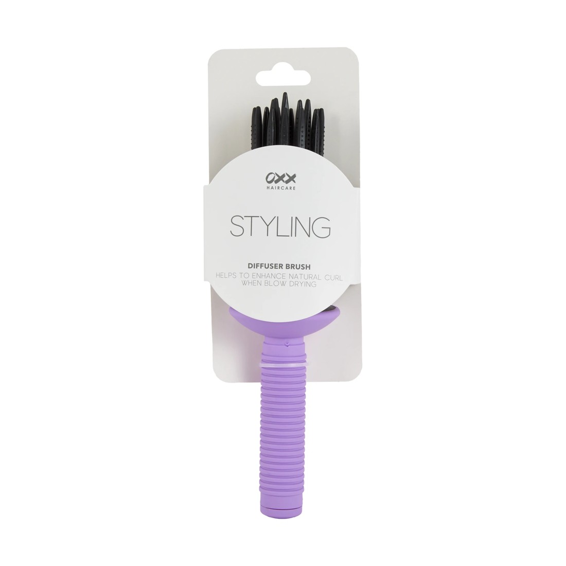 5 OXX Haircare Styling Diffuser Brush - Purple, 5 of 6