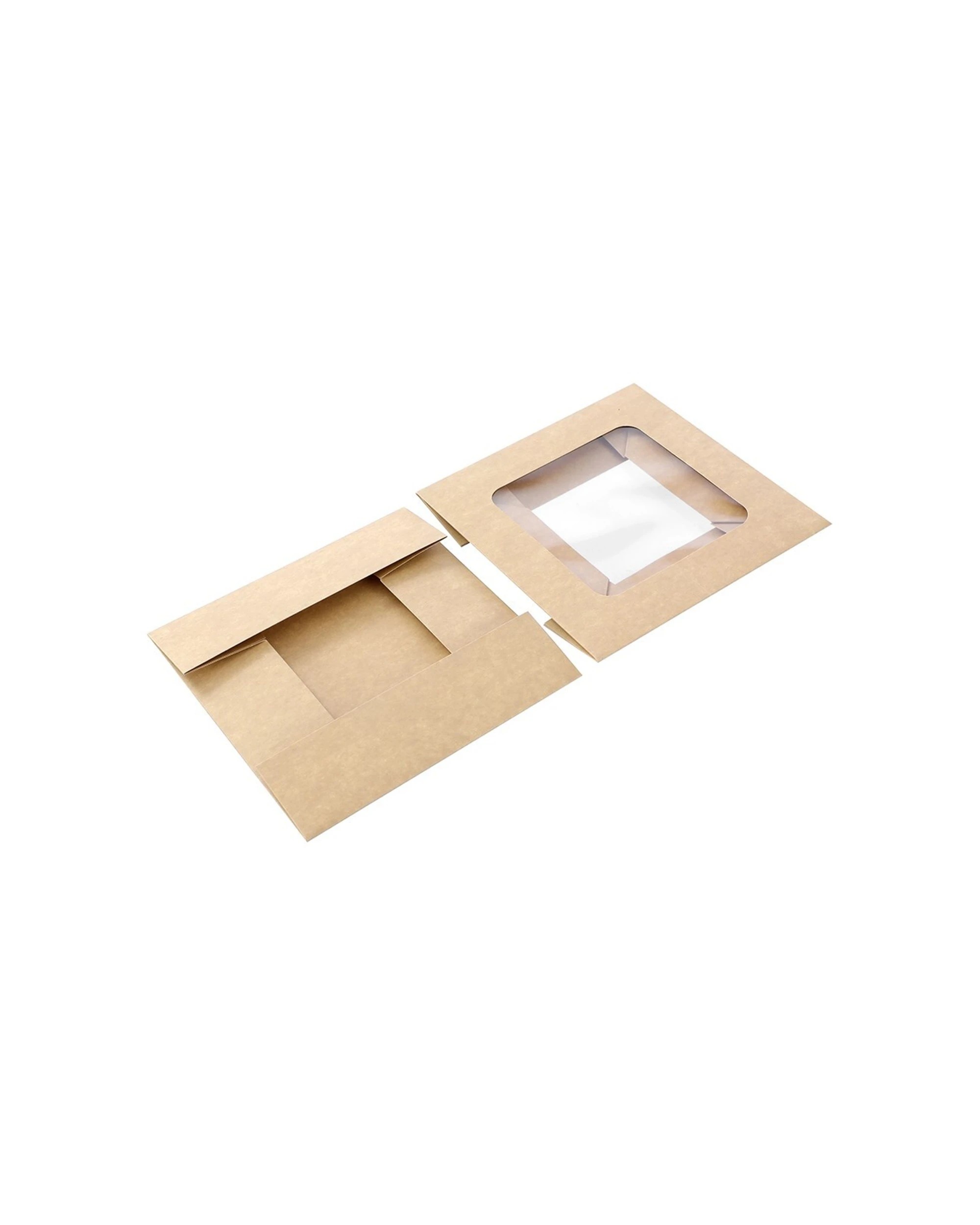 3 4pc Lemon And Lime 23cm Eco Kraft Disposable Catering 3.2l Lidded Grazing Box
 - Brown, 3 of 6