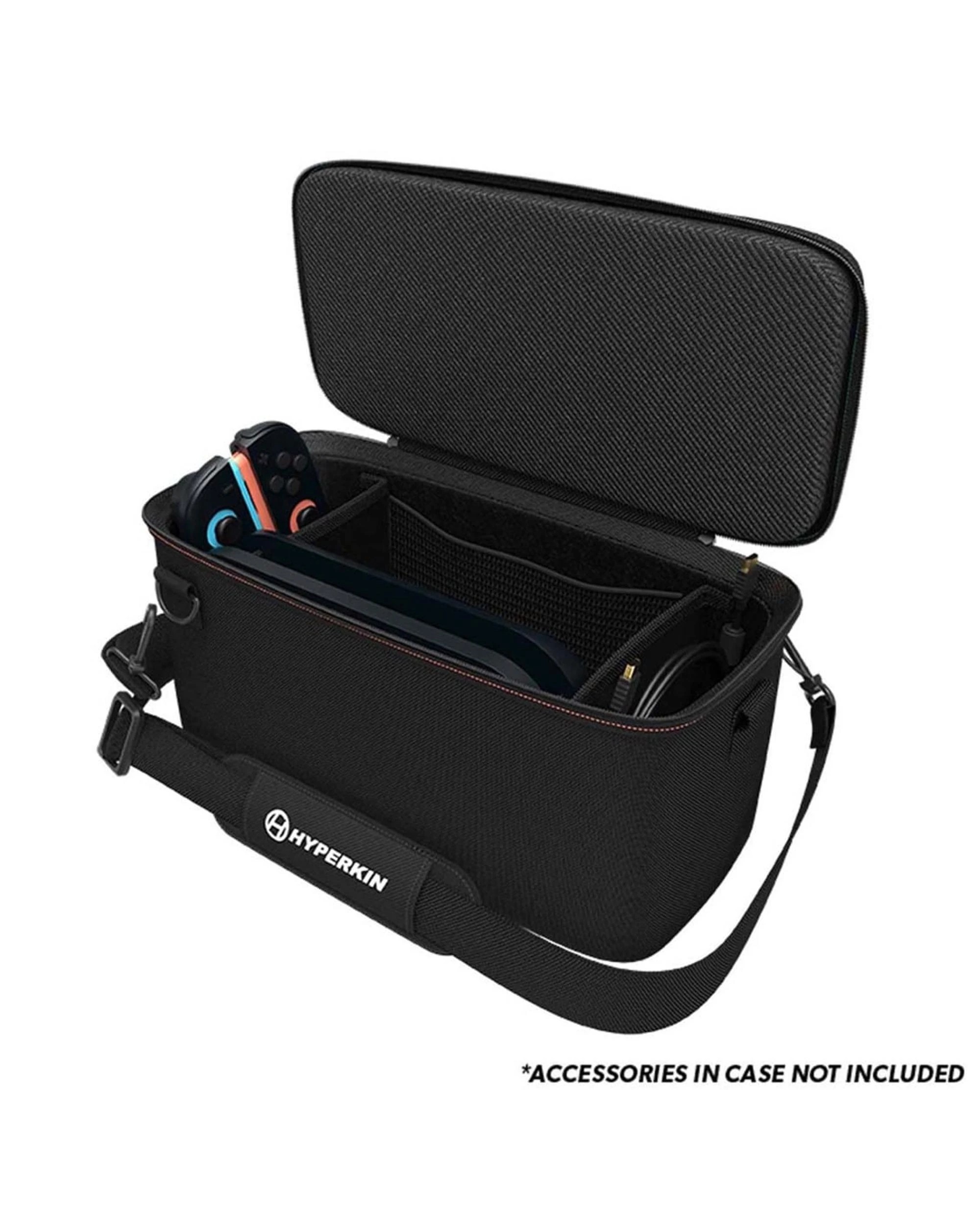 6 Hyperkin Warden Overnight Travel Case for Nintendo Switch 2 - Black, 6 of 7