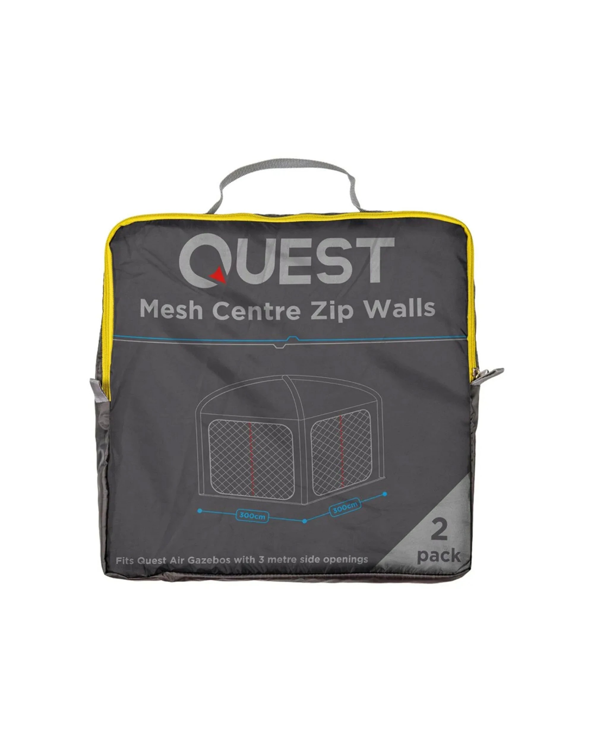 3 Quest Air Gazebo 3 Mesh Wall Kit With Carry Bag No-See-Um Mesh 2 Walls - Multi, 3 of 3