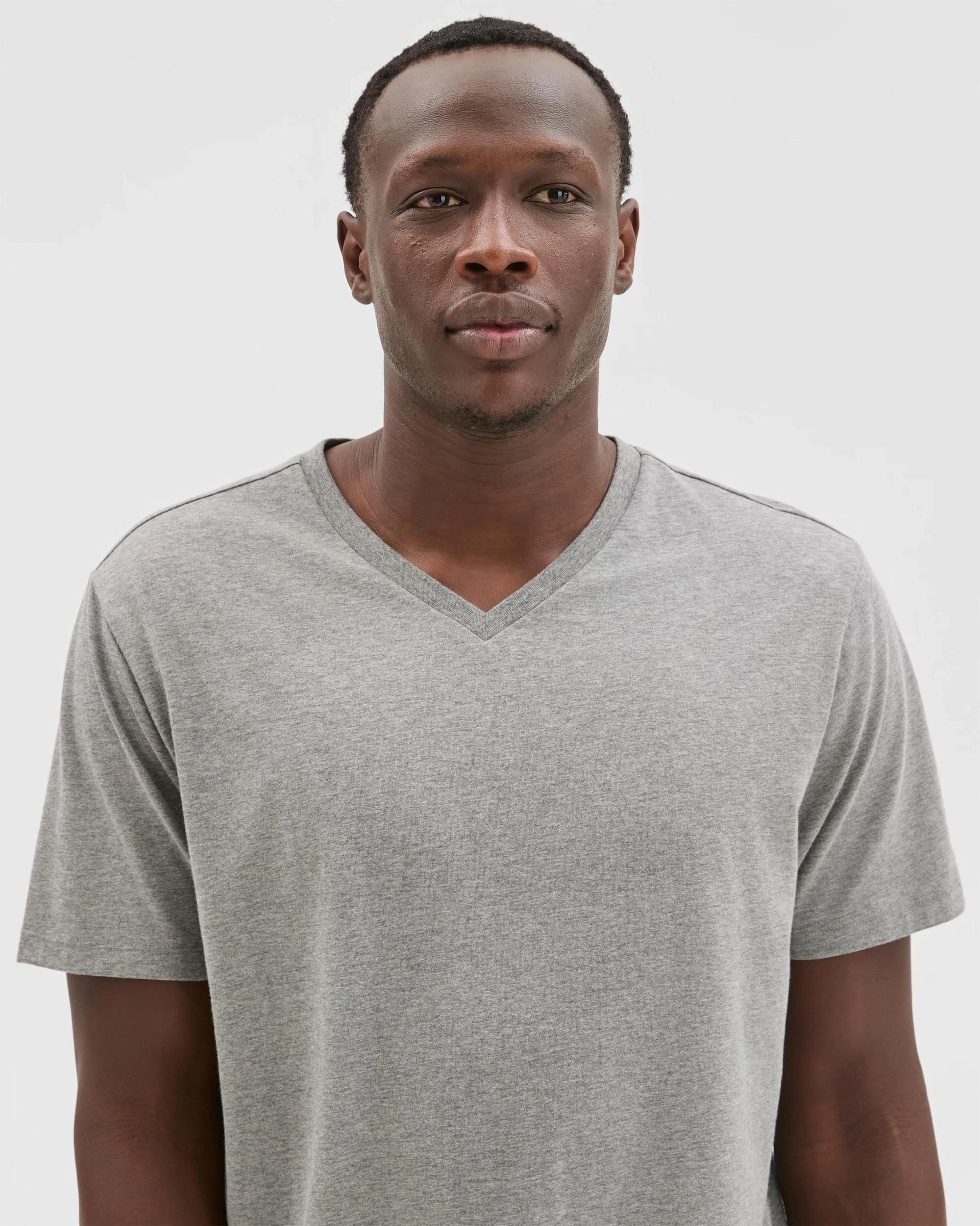 3 Maxx Australian Cotton Sleep T-Shirt GREY MARLE, 3 of 5