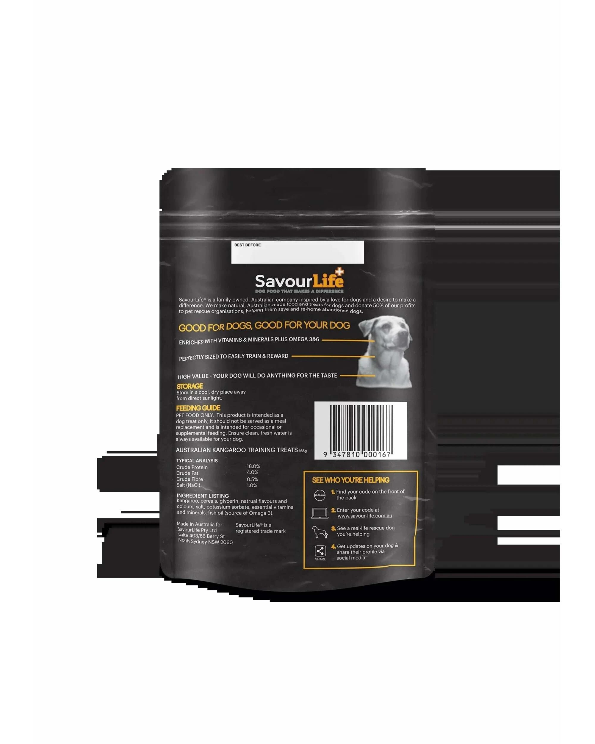 2 Savourlife Australian Kangaroo Training Treats 165g, 2 of 2