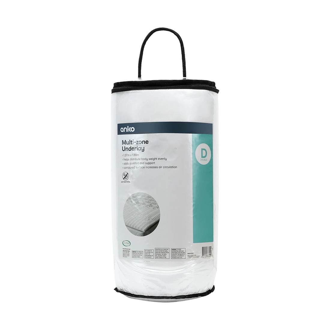 1 Multi-Zone Underlay - Double Bed, White, 1 of 8