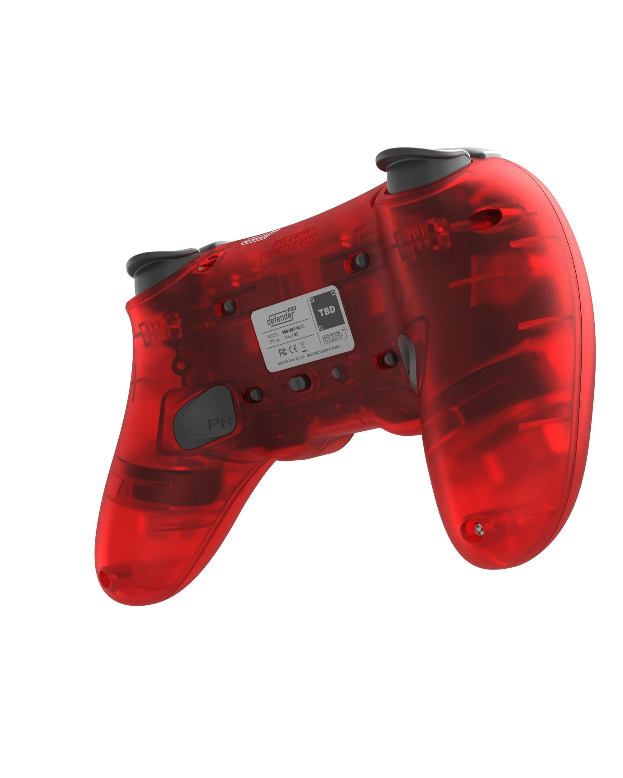 9 Retro-Fighters Defender Pro Series Retro Wireless Controller for PS1, PS2, PS3, PS Classic, Switch and PC - Red, 9 of 10