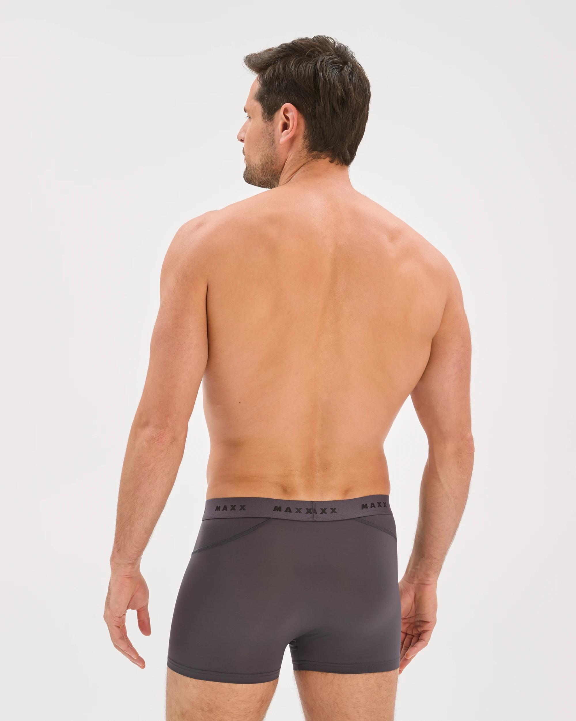 4 Maxx 3 Pack Performance Trunks GREY, 4 of 4