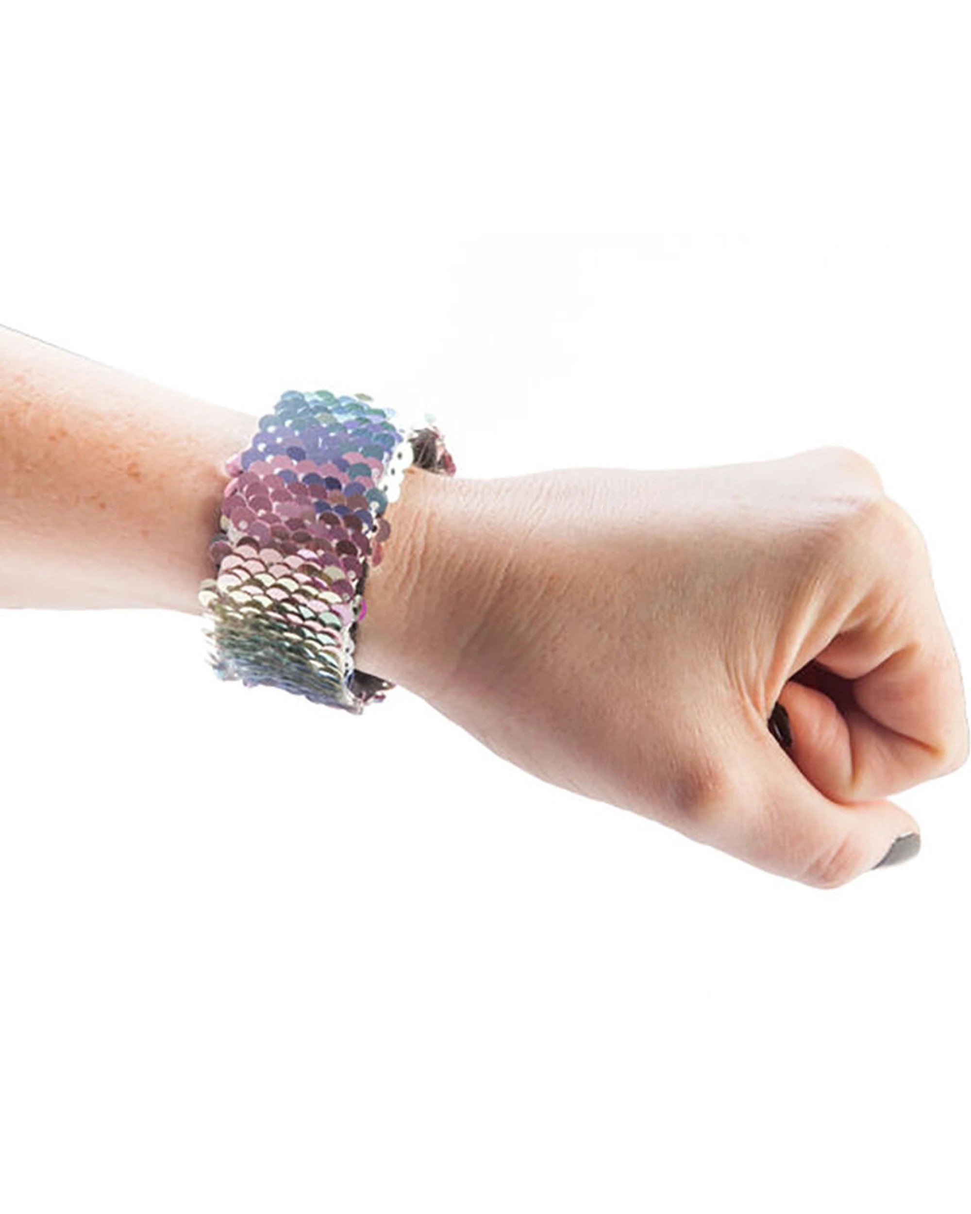 5 MDI 8PK Kid's Reversible Sequin Snap Wrist Band Bracelet - Assorted, 5 of 8
