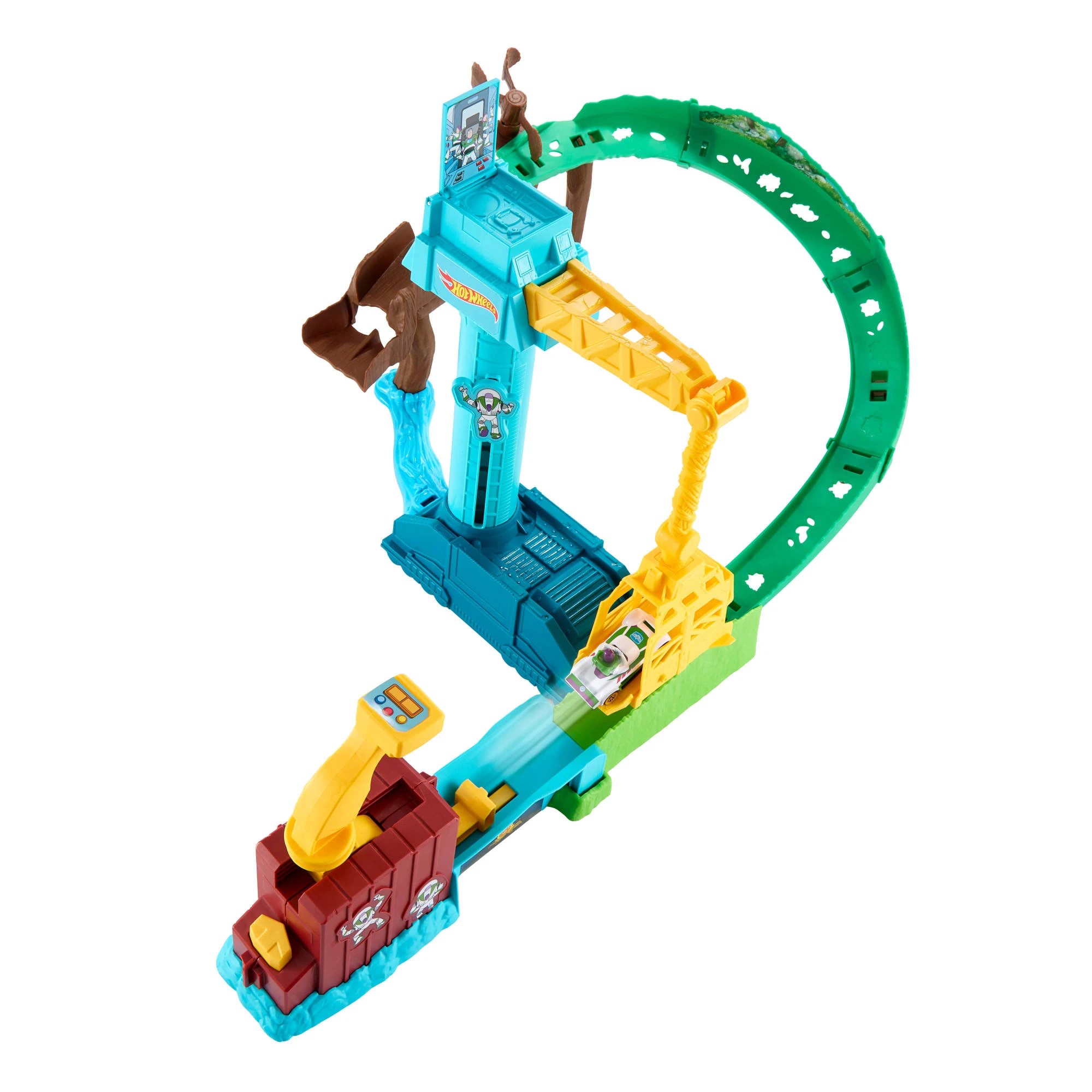 5 Hot Wheels Superstar Speeders Hi-Tech Buzz Lightyear’s Star Command Adventure Track Set, 5 of 6