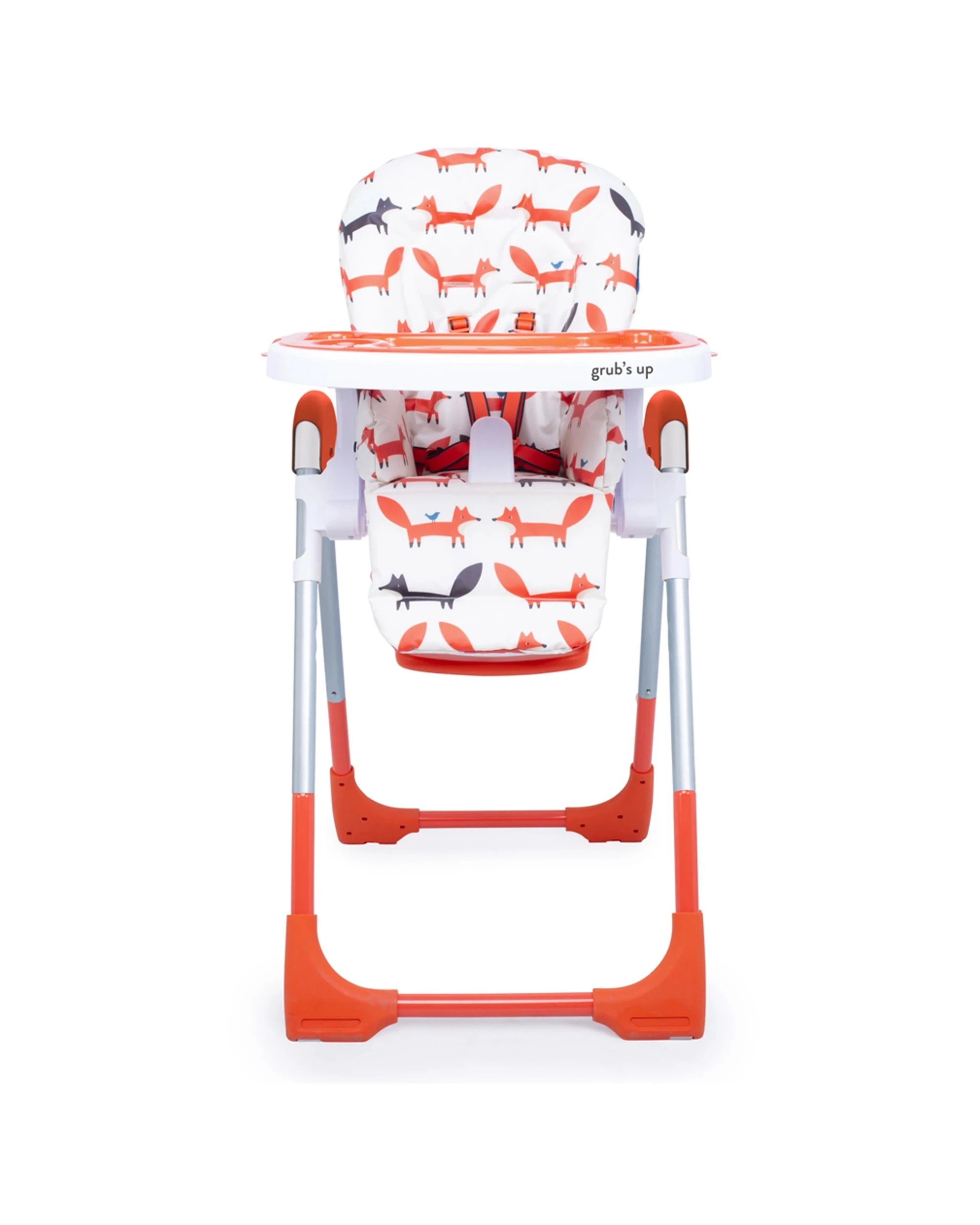 3 Cosatto Noodle 0+ Baby Feeding Highchair Mr Fox Reclining Seat Adjustable Height Easy Mr Fox - Orange, 3 of 7