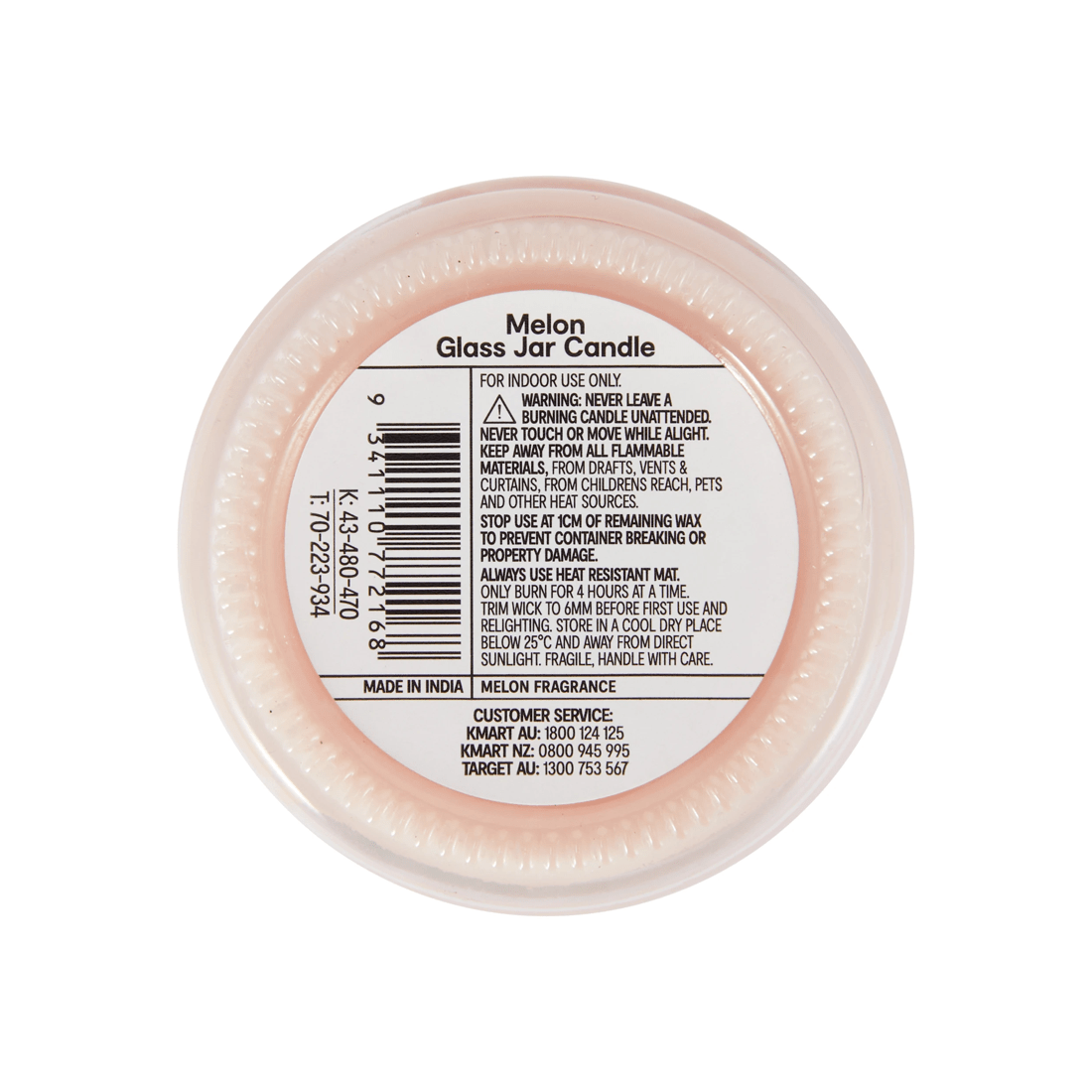 5 Melon Glass Jar Candle, 5 of 5