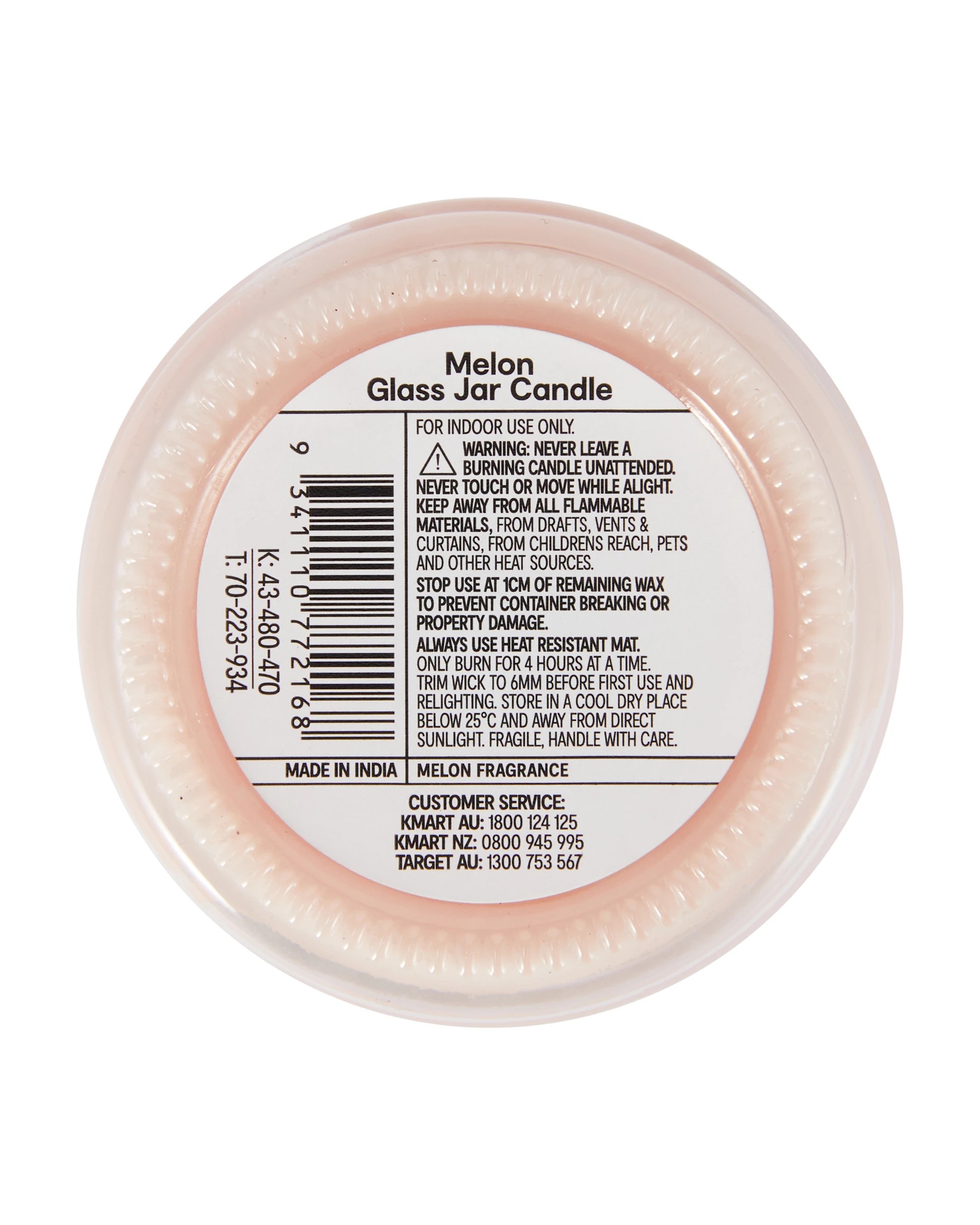 5 Melon Glass Jar Candle, 5 of 5