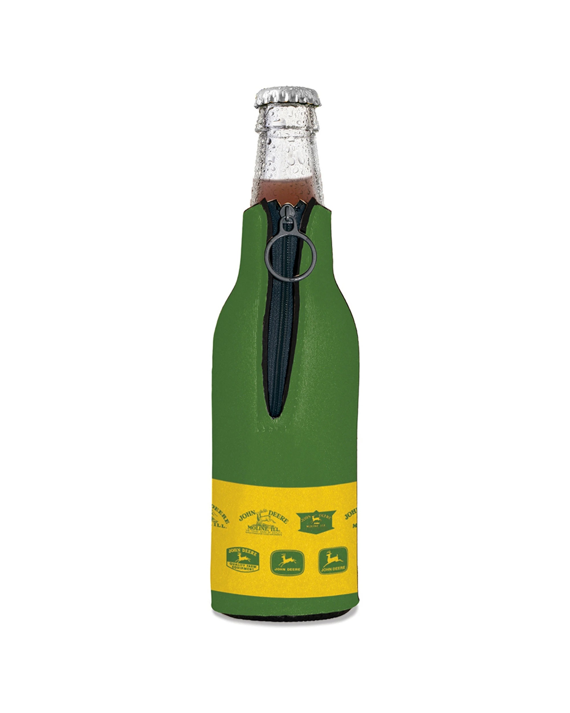 3 John Deere 2PK Bottle Cooler Retro Vintage Logos 12oz 375ml Foam Rubber - Multi, 3 of 3