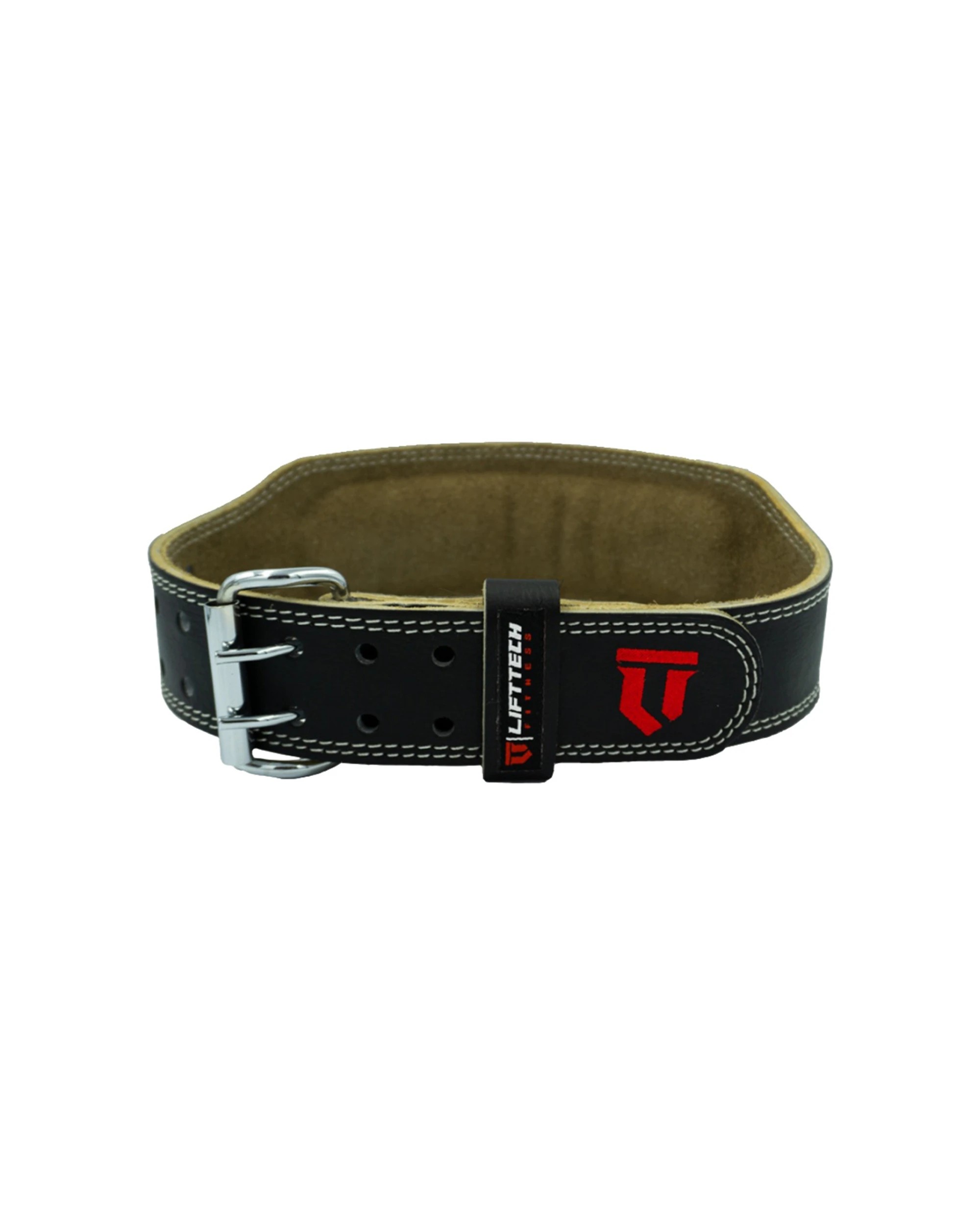 2 Lift-Tech Fitness Padded Leather Lifting Belt For Medium to Heavy Lifts 4in Large - Brown, 2 of 3