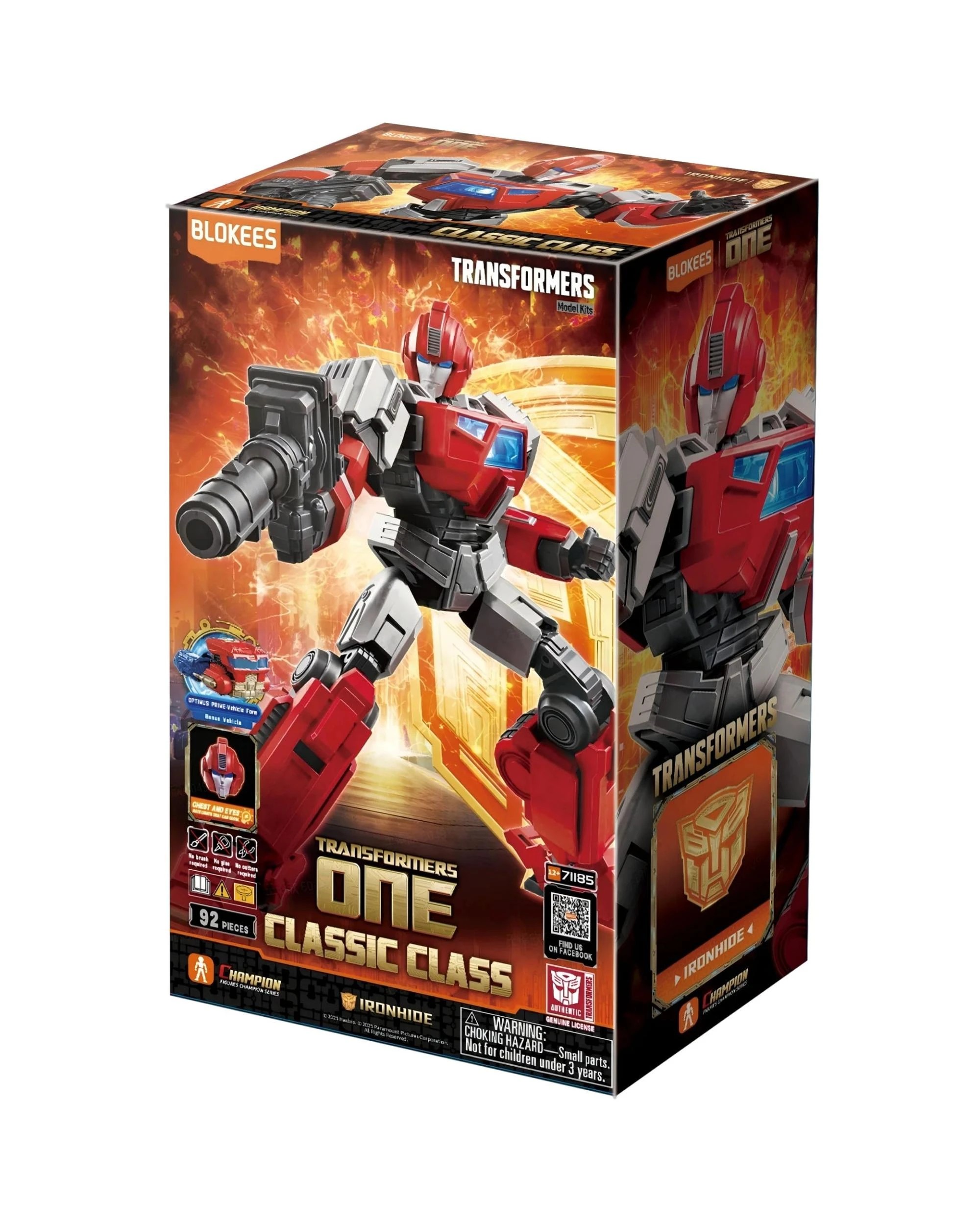 1 Blokees Transformers Classic Class 19 Ironhide Model Kit, 1 of 10