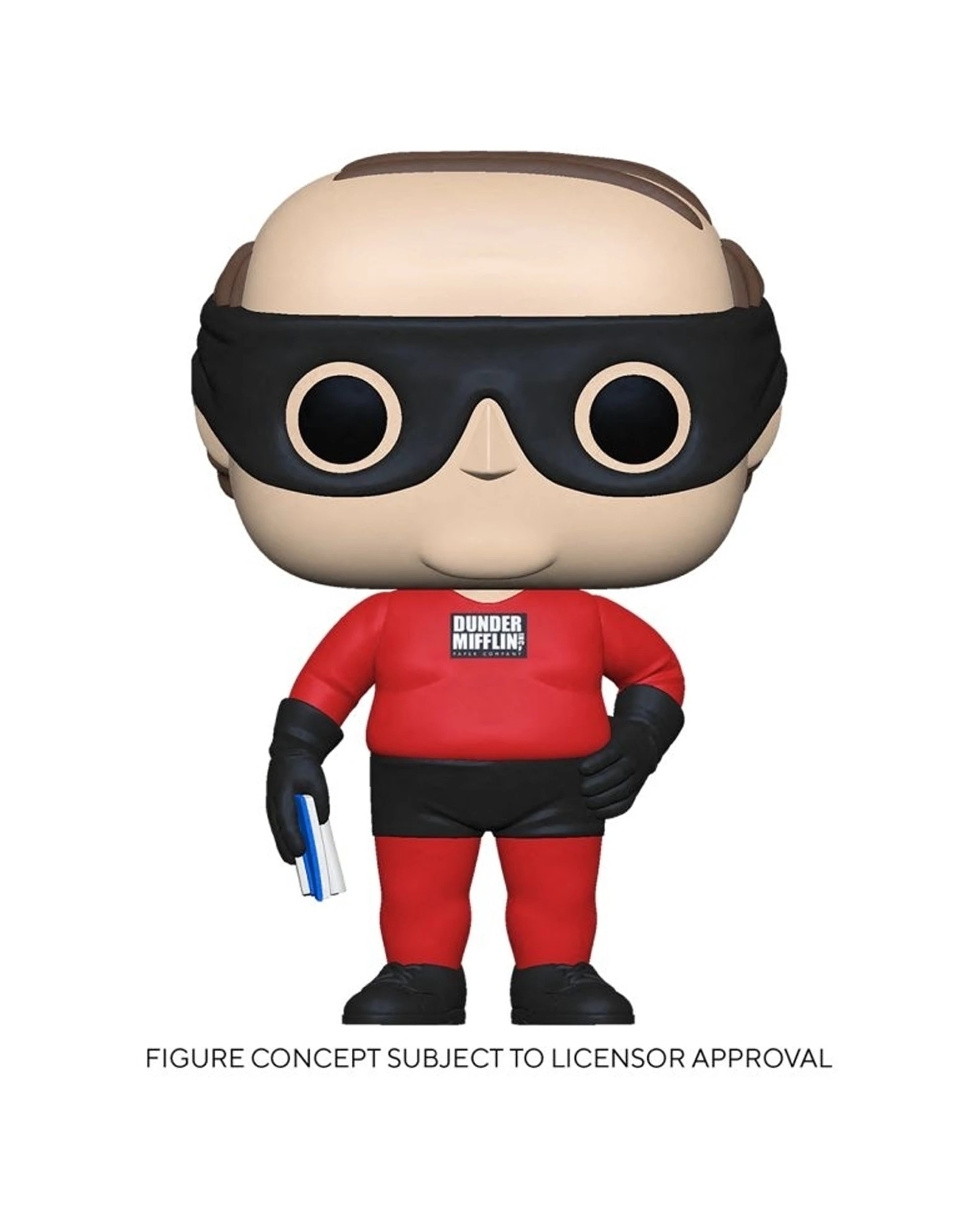 1 Pop Vinyl Figurine The Office Kevin Dunder Mifflin Superhero - 10cm Vinyl - Red, 1 of 3