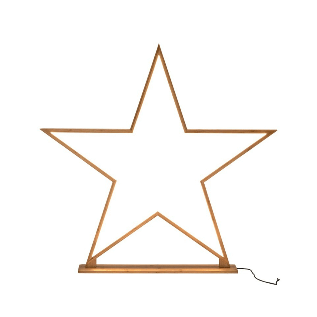 2 BR Home Bamboo Star Desk Lamp with LED Strip Lighting, 2 of 5