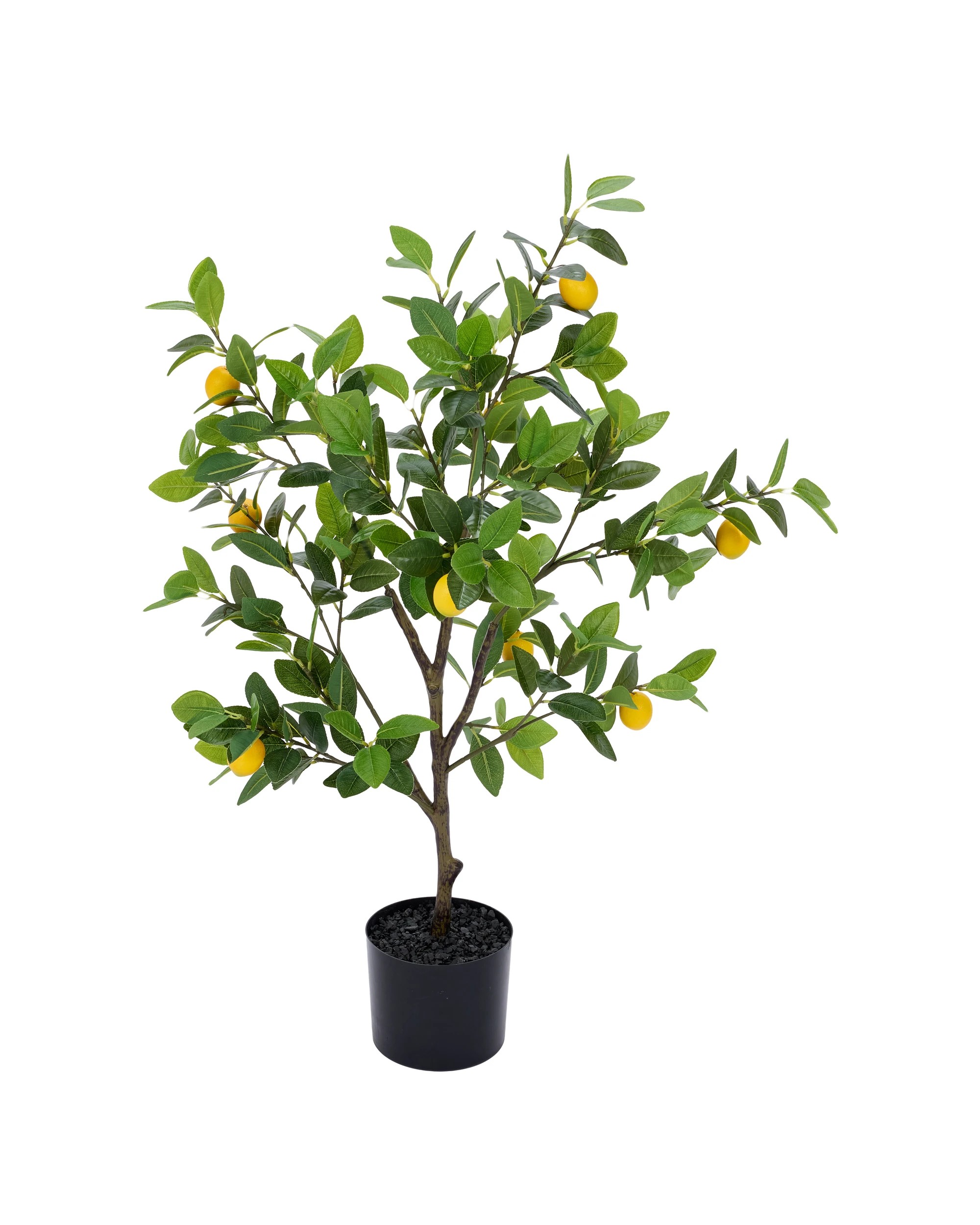 1 Artificial Lemon Tree in Pot, 1 of 3