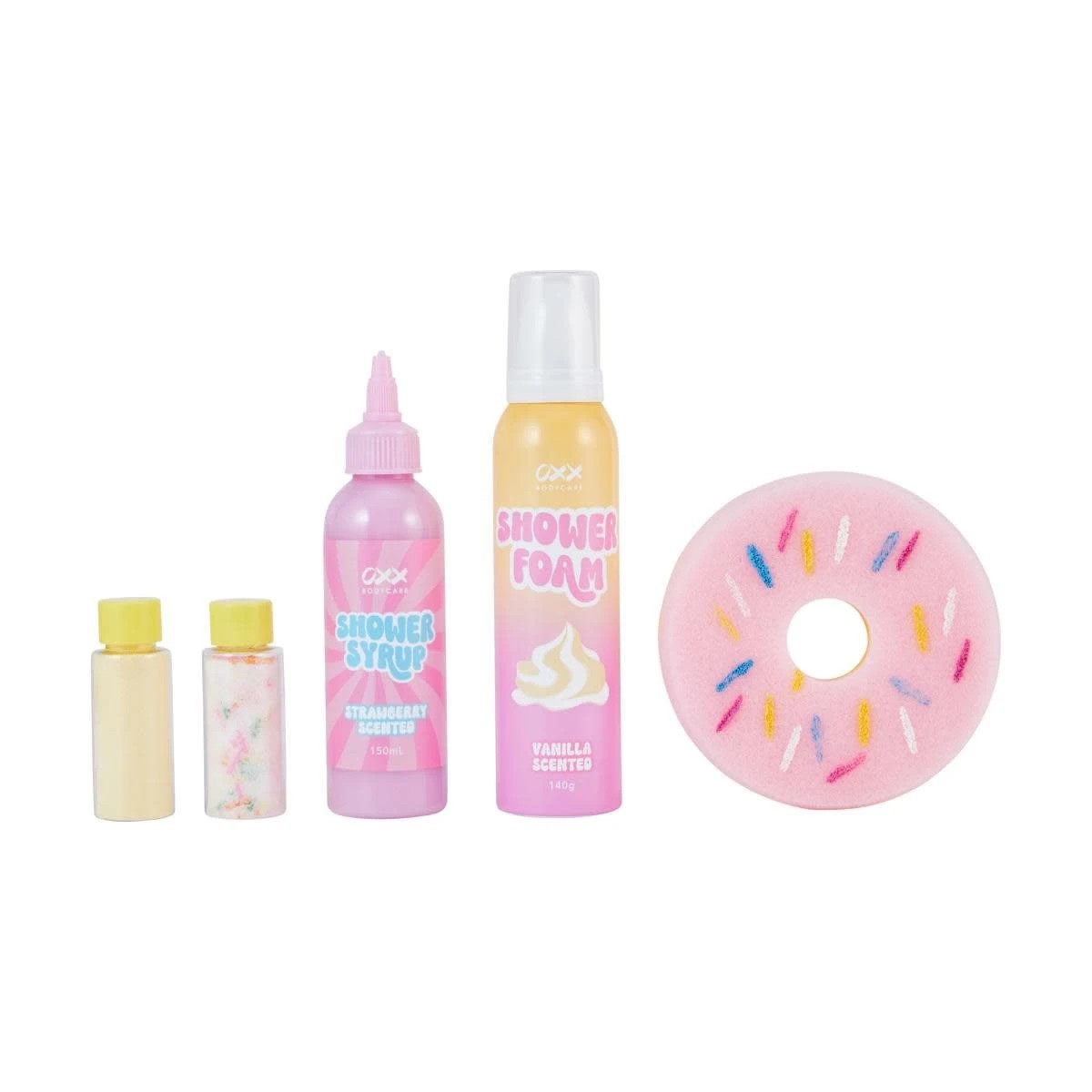 1 OXX Bodycare Donut Whipped Shower Foam Set - Strawberry and Vanilla Scented, 1 of 9