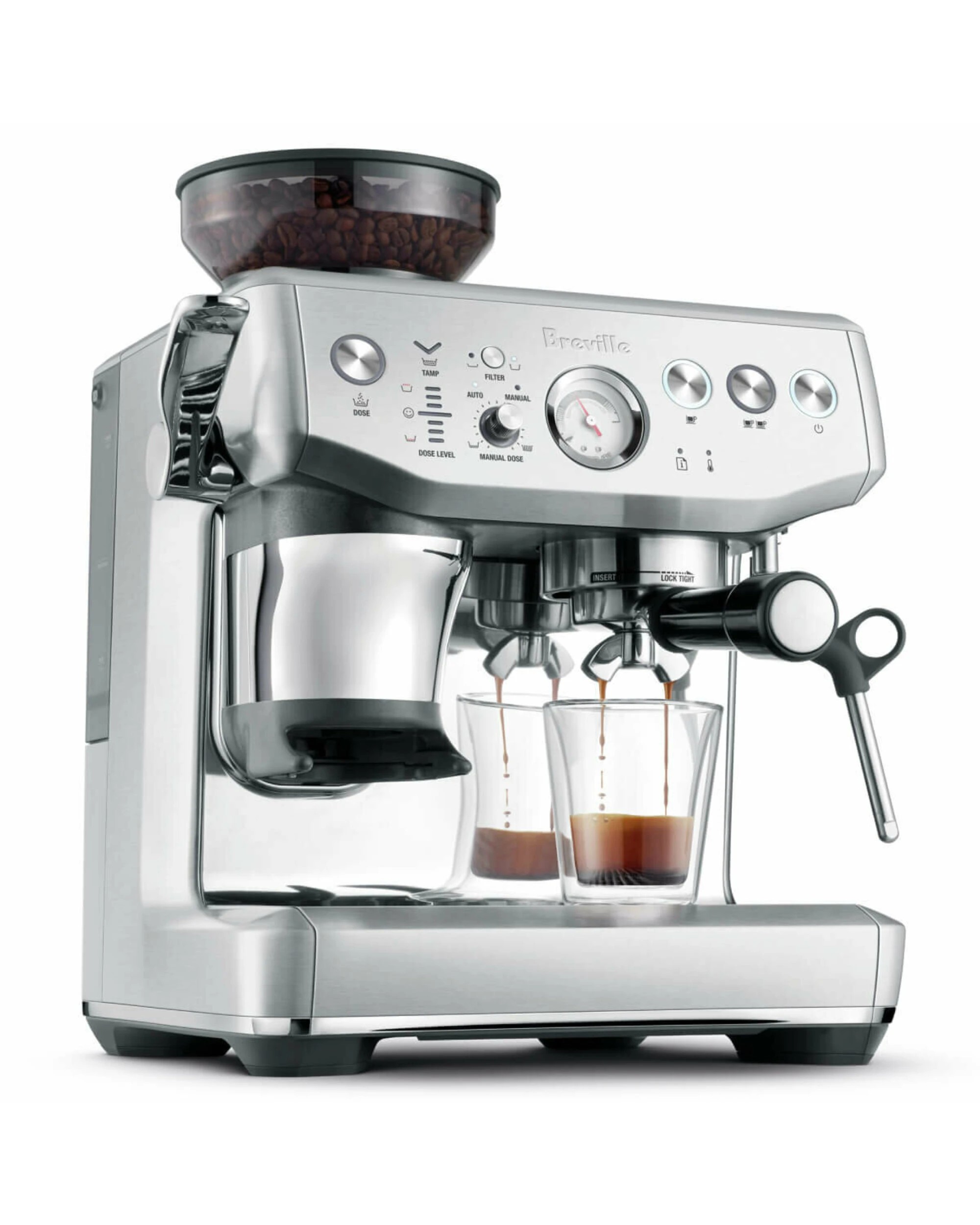 2 Breville Barista Express Impress Coffee Machine Stainless Steel, 2 of 5