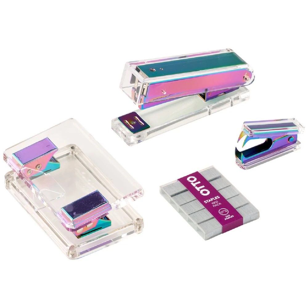 3 Otto Stapler Acrylic Iridescent Set, 3 of 4
