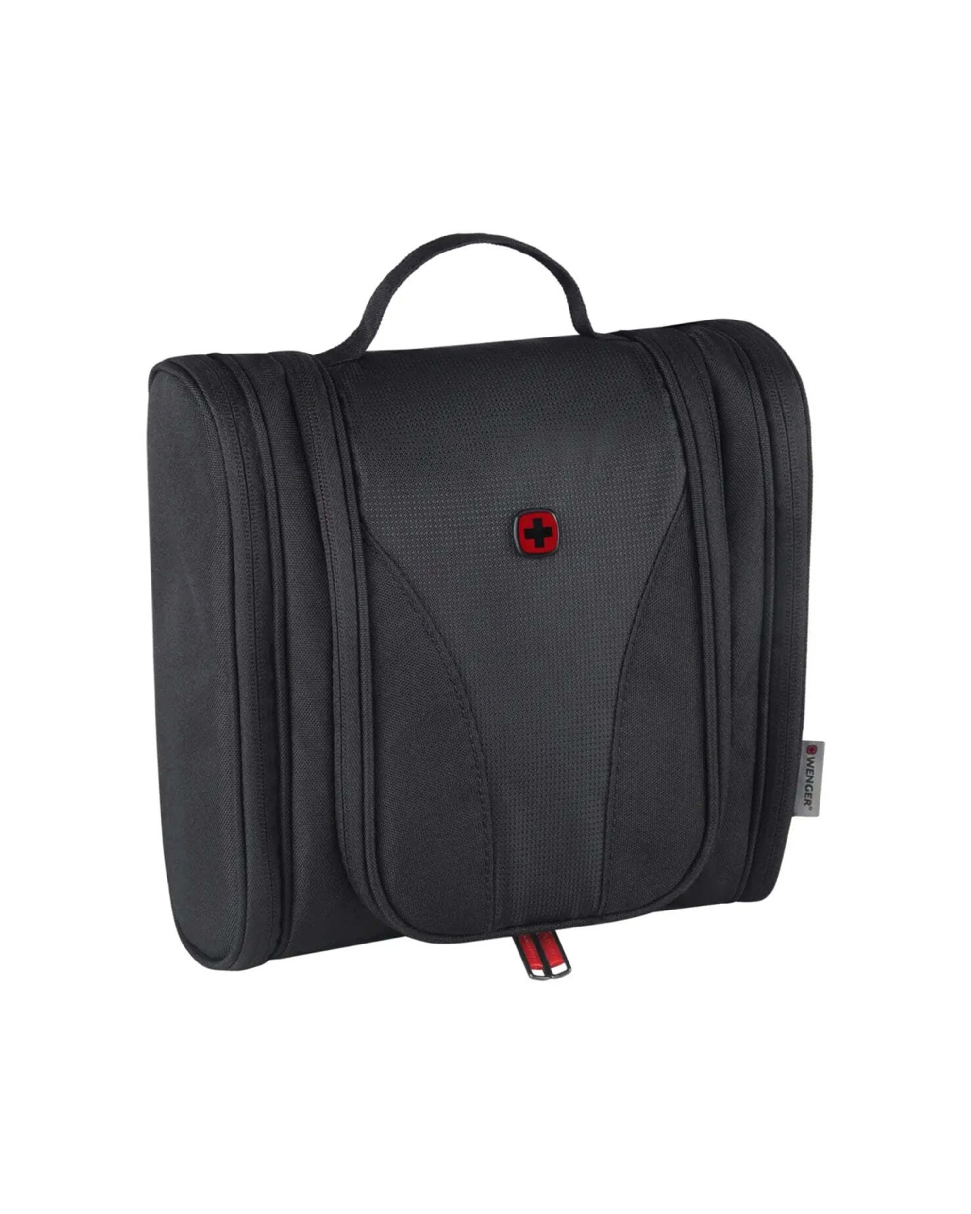 3 Wenger Hanging Toiletry Kit Antibacterial Lining Hanging Hook Water Resist - Black, 3 of 4