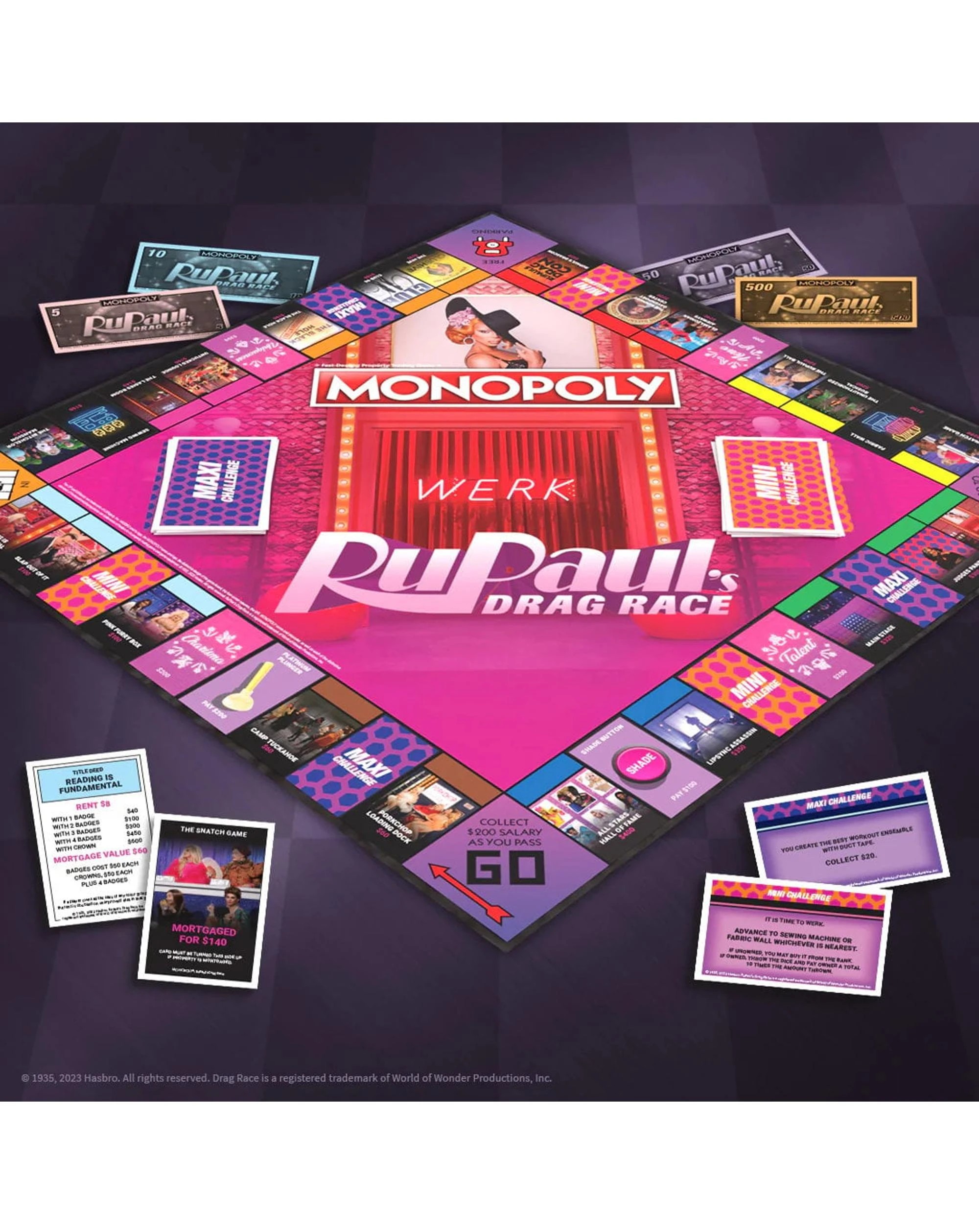 4 Winning Moves Monopoly RuPauls Drag Race Board Game, 4 of 8
