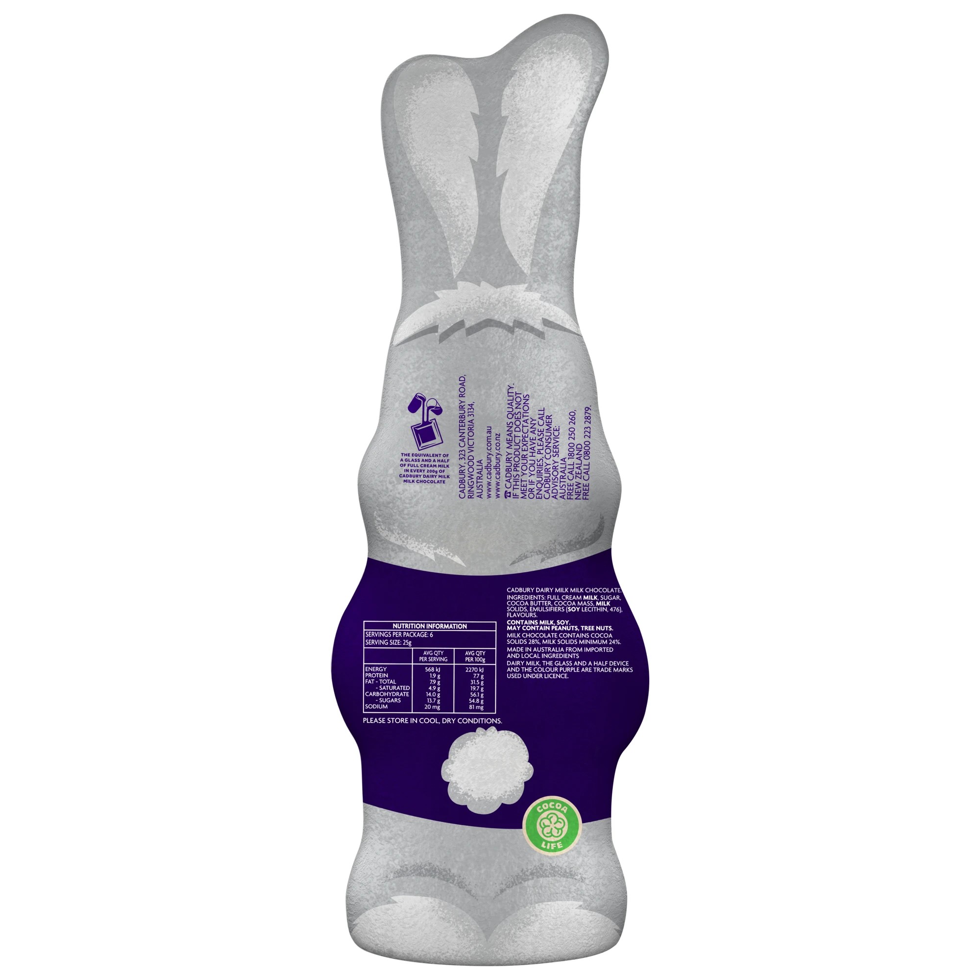 4 Cadbury Dairy Milk Chocolate Easter Bunny 150g, 4 of 6