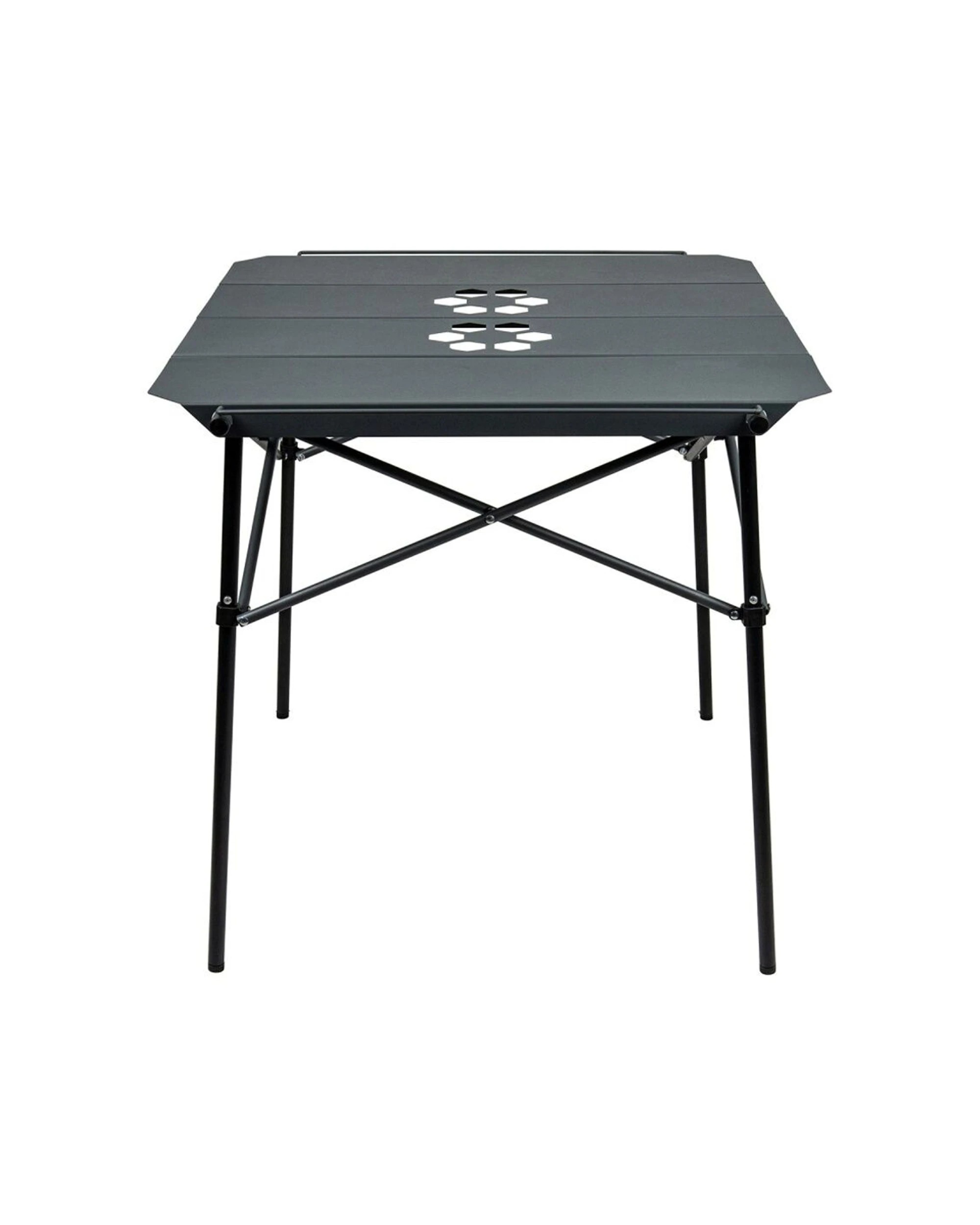 3 Quest Outdoors Vapour 70 Slat Table Heat Resistant Folding Adjustable Legs - Black, 3 of 5