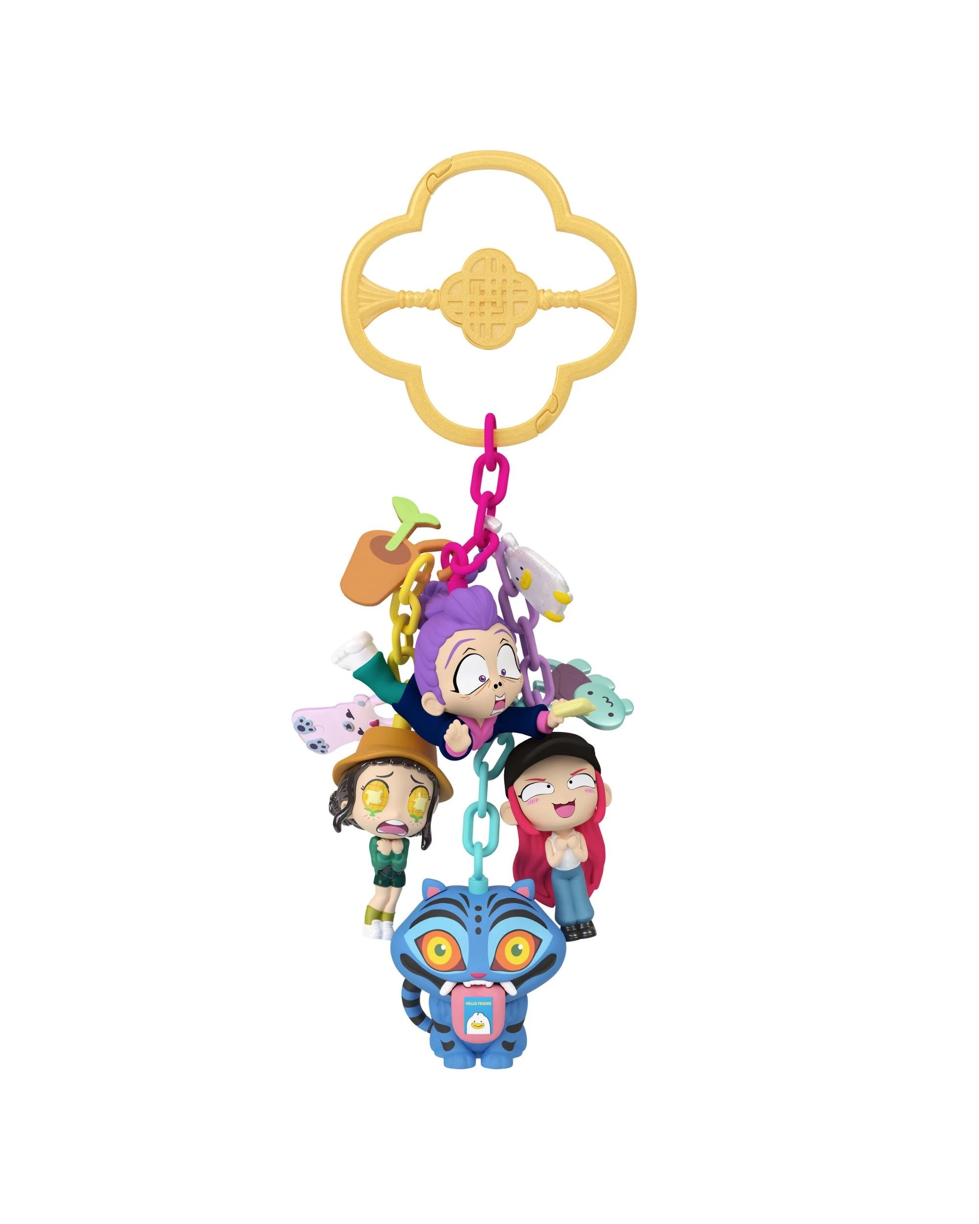 5 Kpop Demon Hunters Mini Collectible Keychain Figures - Assorted - Multi, 5 of 6