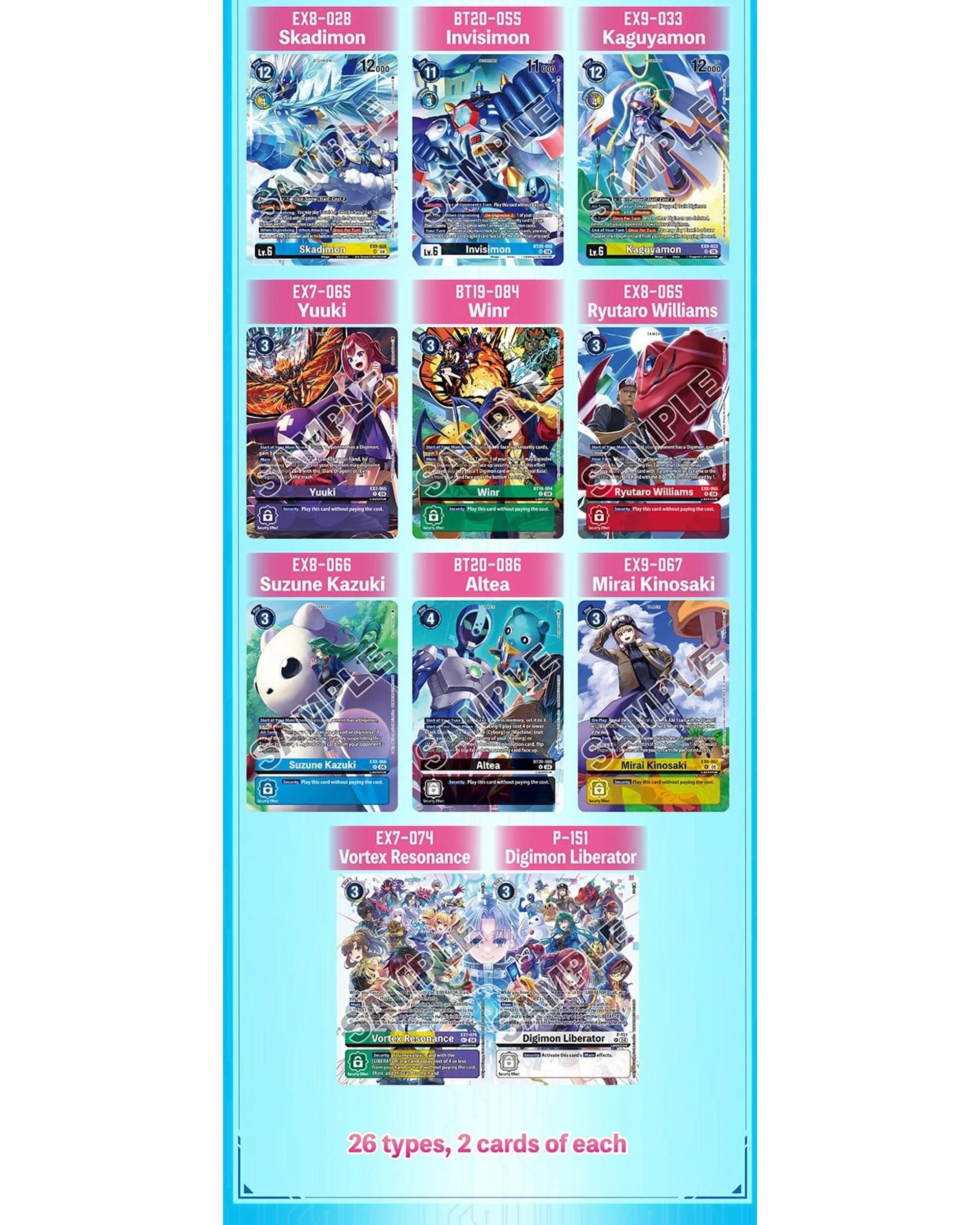 10 Digimon Card Game: Digimon Liberator Debuggers Set - PB-22, 10 of 10