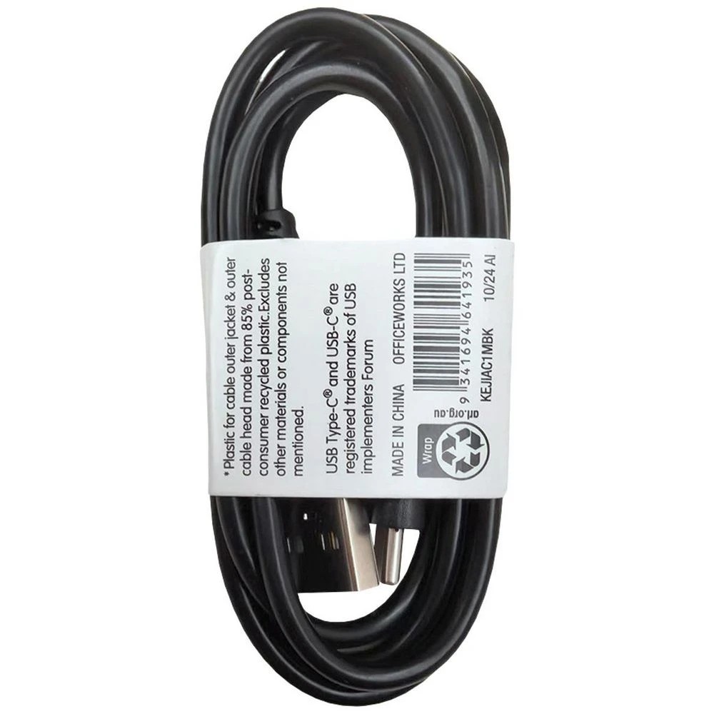 4 Keji USB-A to USB-C Cable 1m Black, 4 of 4