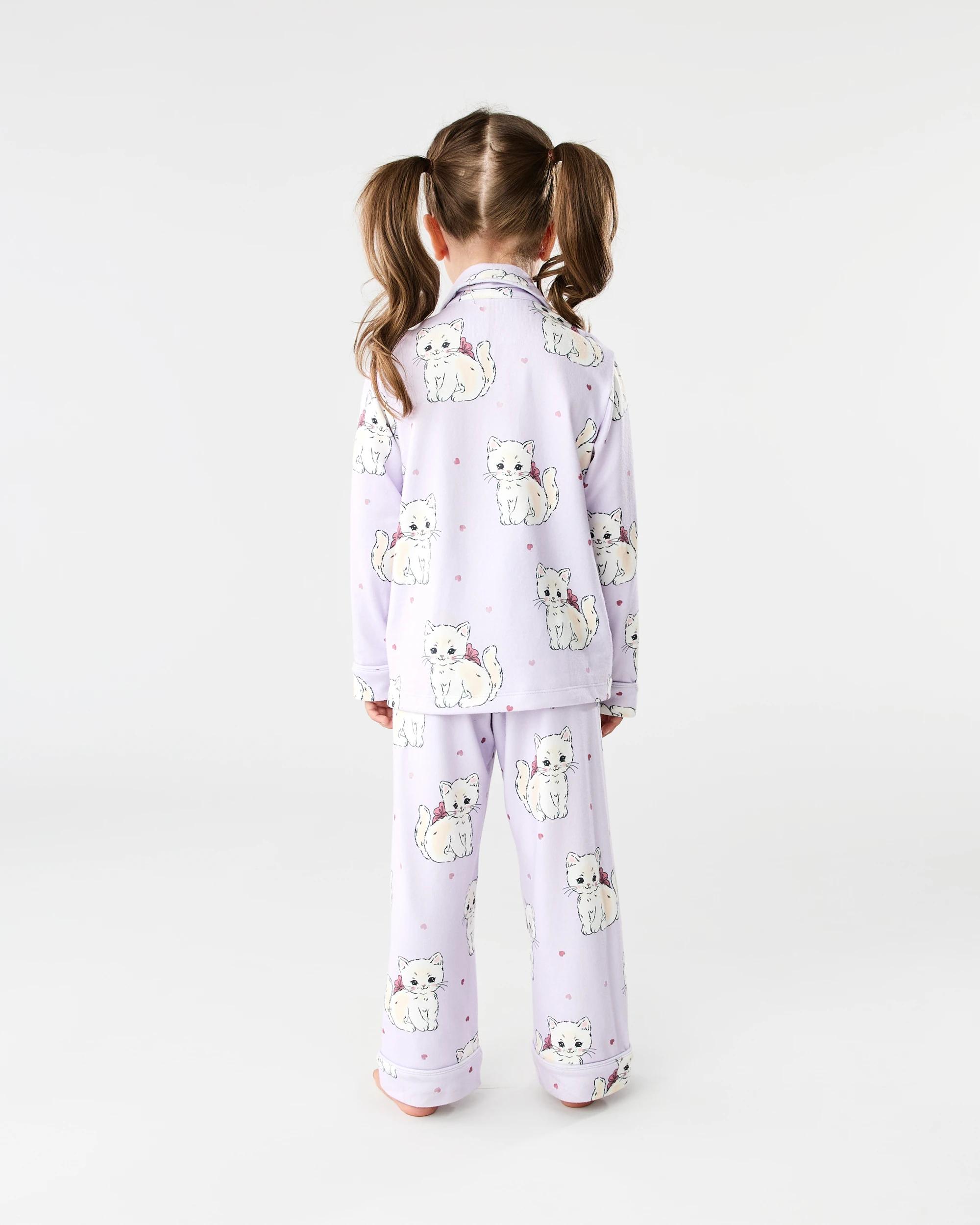 2 Hachi Button Through Pyjama Set Purp Kttn, 2 of 8