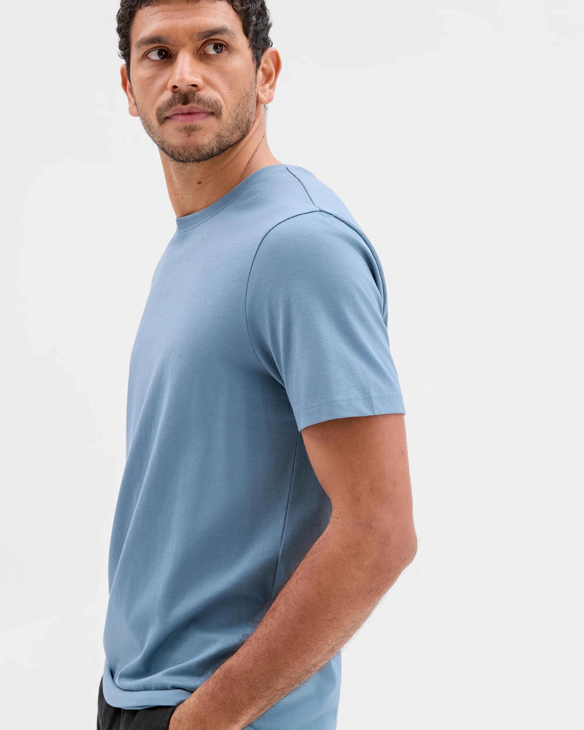 3 Target Australian Cotton T-Shirt BLUE STONE, 3 of 5