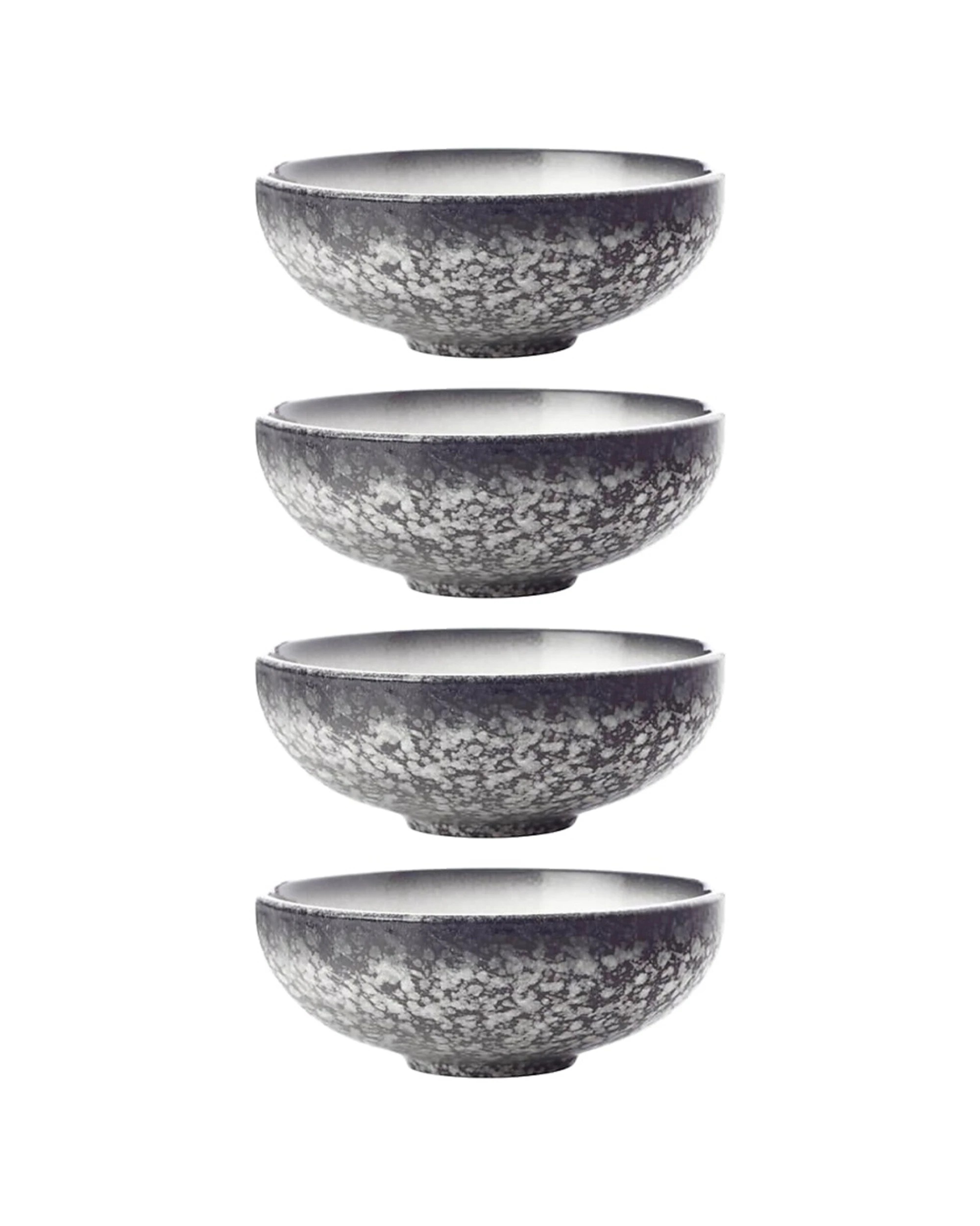 1 Maxwell & Williams 4PK Caviar Coupe Bowl 15.5x6cm Porcelain Granite - Grey, 1 of 1