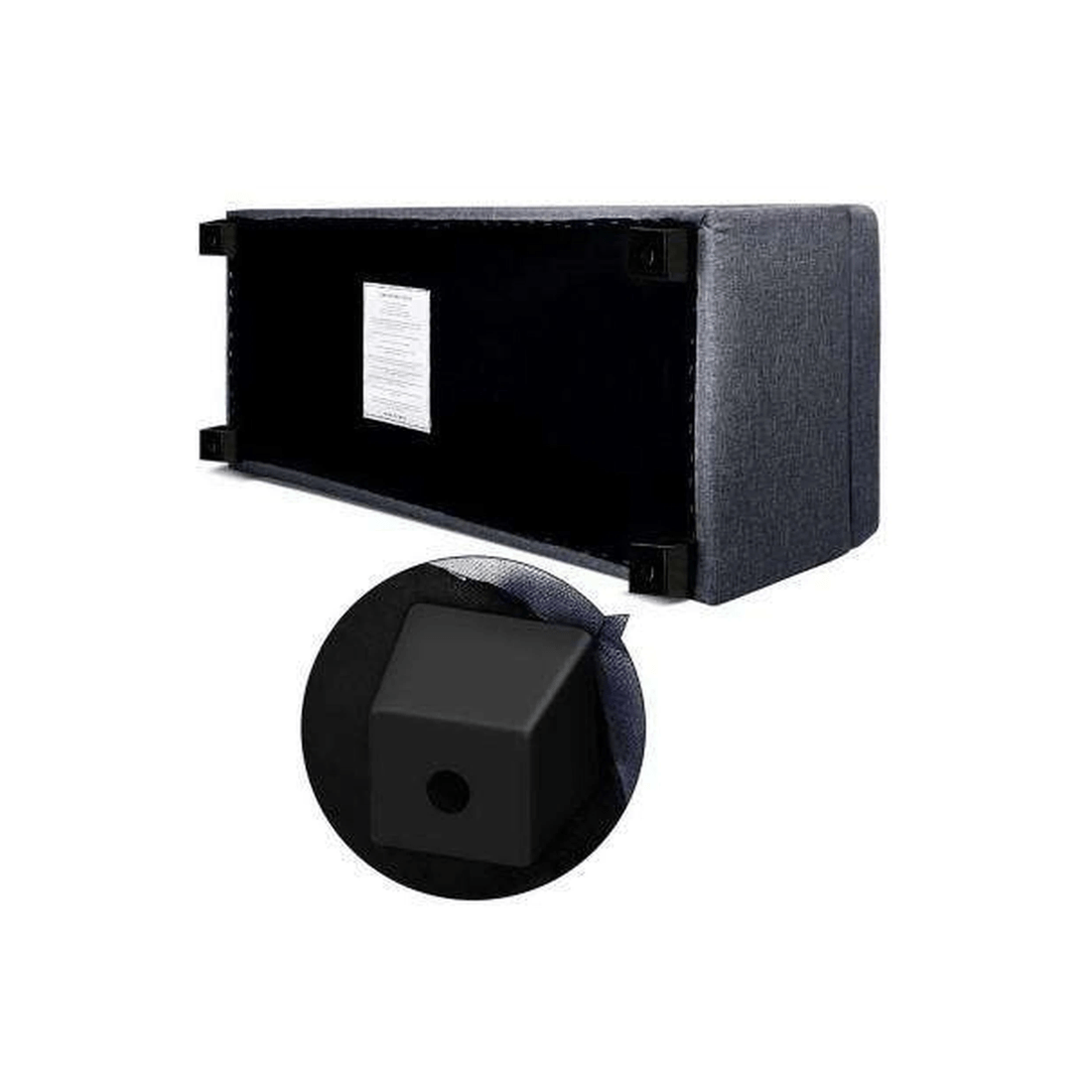 6 Artiss Storage Ottoman Blanket Box 97cm Linen - Grey, 6 of 7