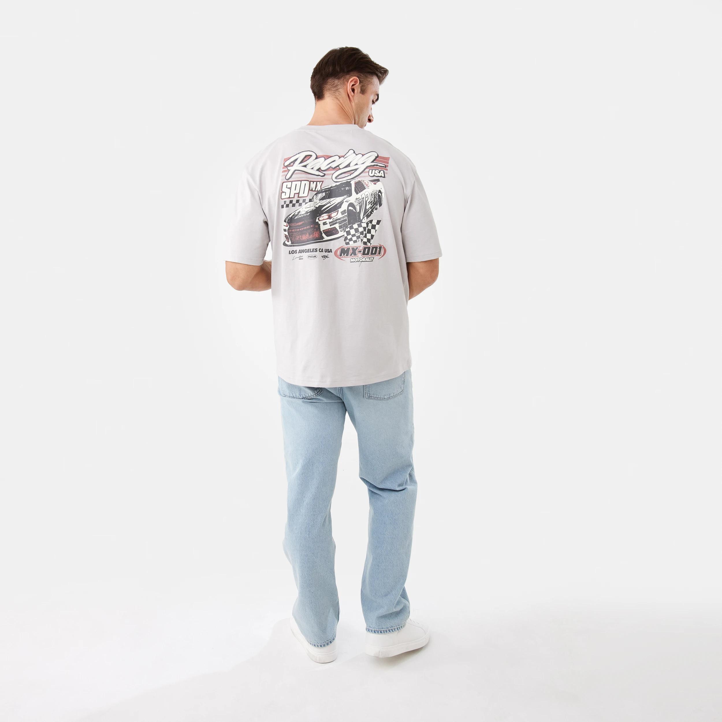 4 Oversized Graphic T-shirt Gry Car, 4 of 9