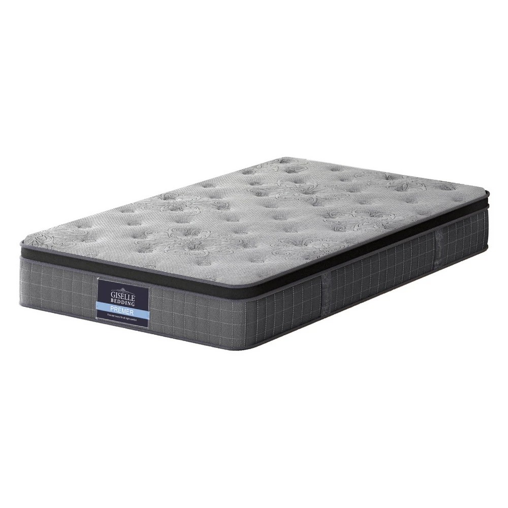 1 26cm Giselle Mattress King Single Latex Foam - King Single Bed - Charcoal, 1 of 7