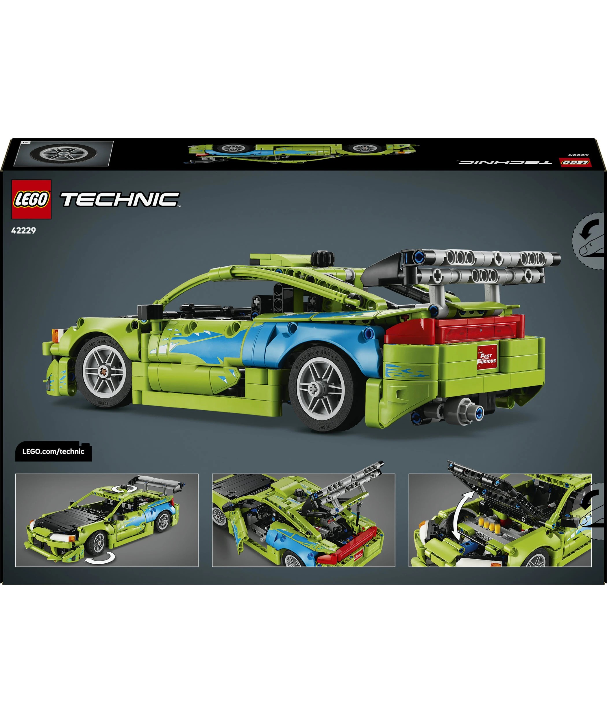 6 LEGO Technic Fast and Furious Mitsubishi Eclipse Car 42229, 6 of 6