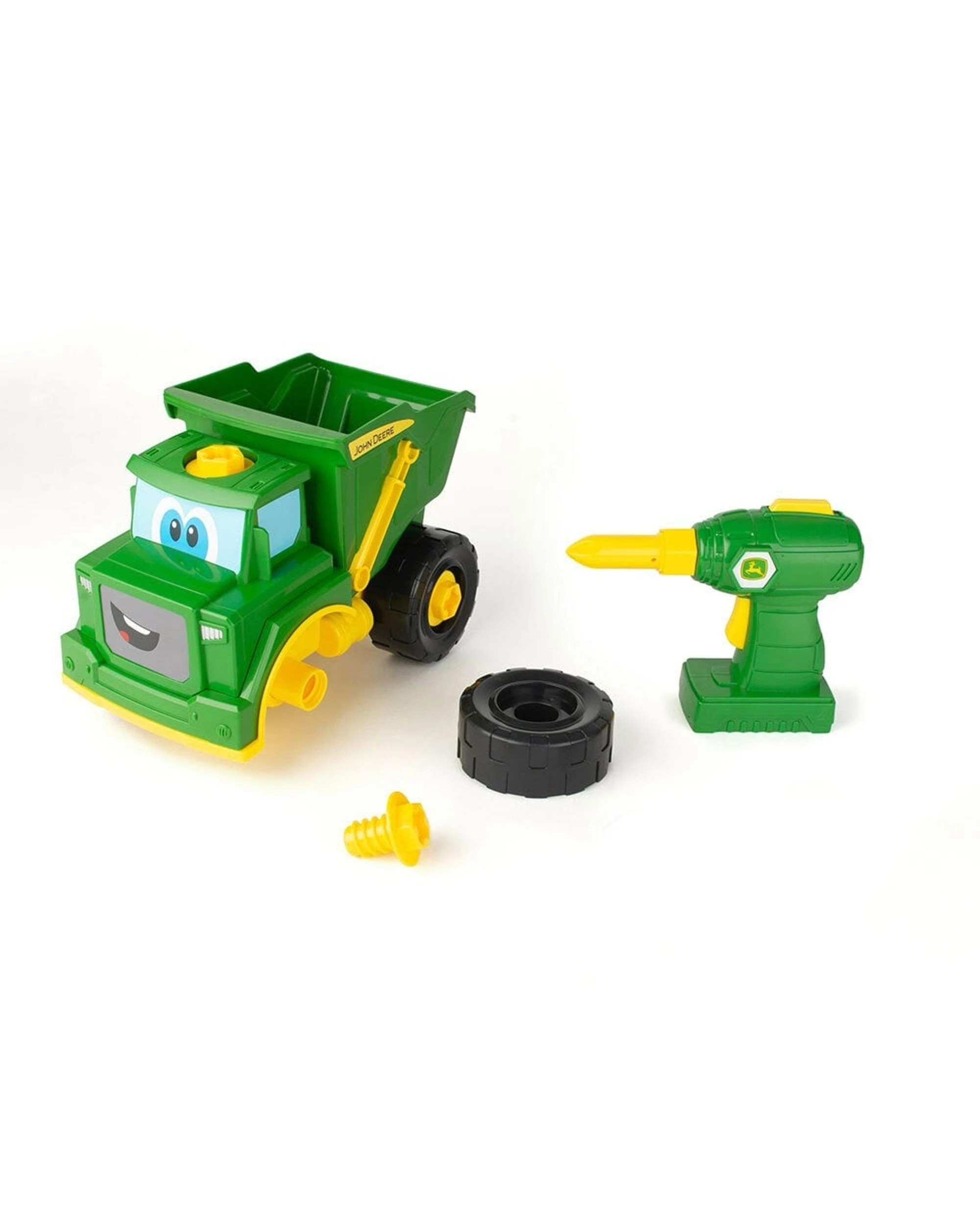 3 John Deere Kids Build-A-Buddy Green Dump Truck with Power Drill - Green, 3 of 4