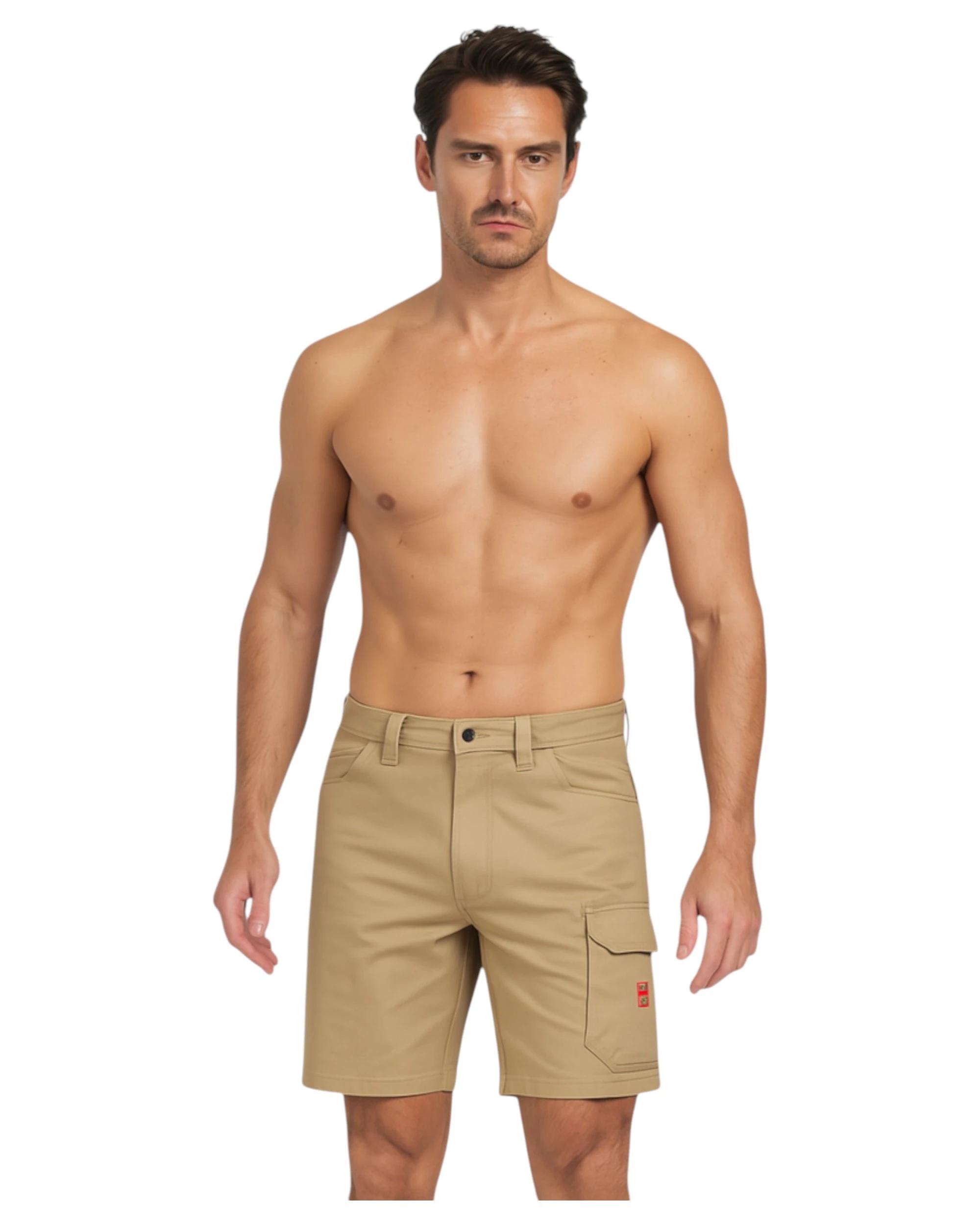2 Hard Yakka Mens Legends Cargo Short Work Wear Khaki KHAKI, 2 of 6