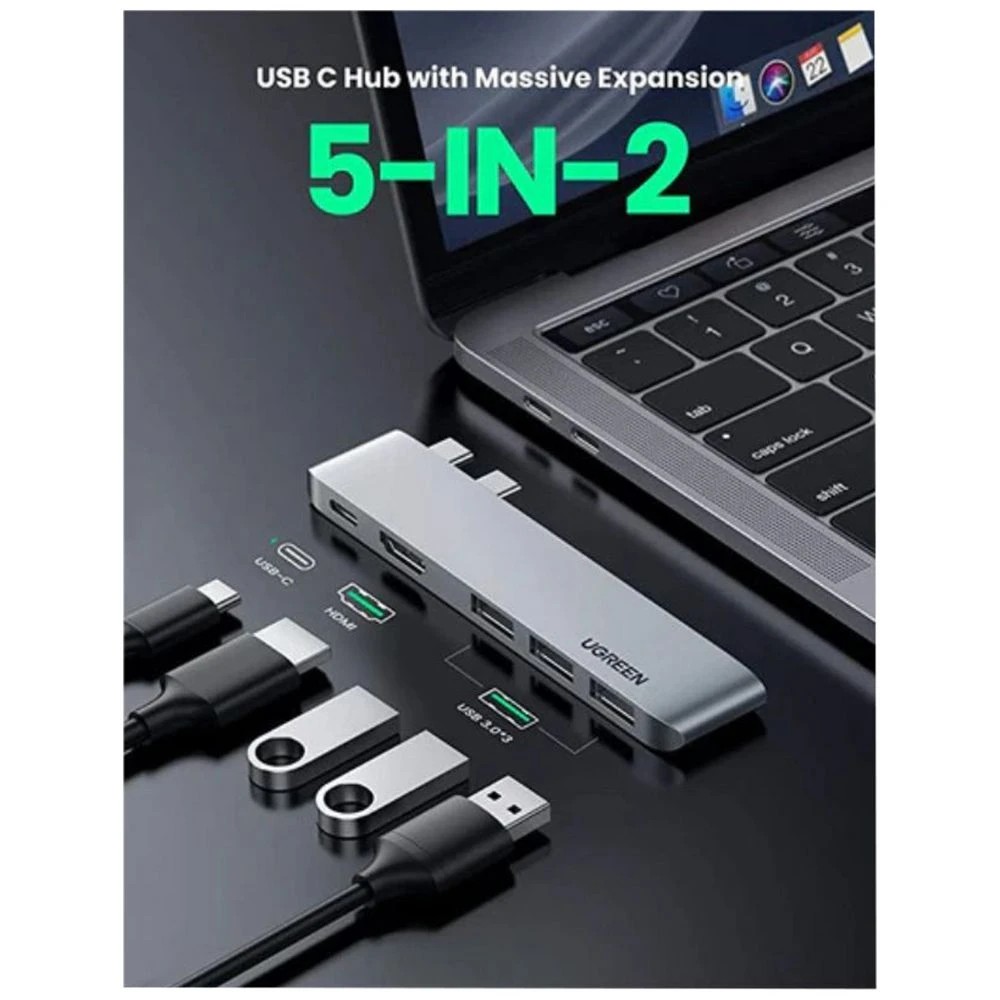 2 UGREEN 5 in 2 USB-C Hub for Mac, 2 of 6