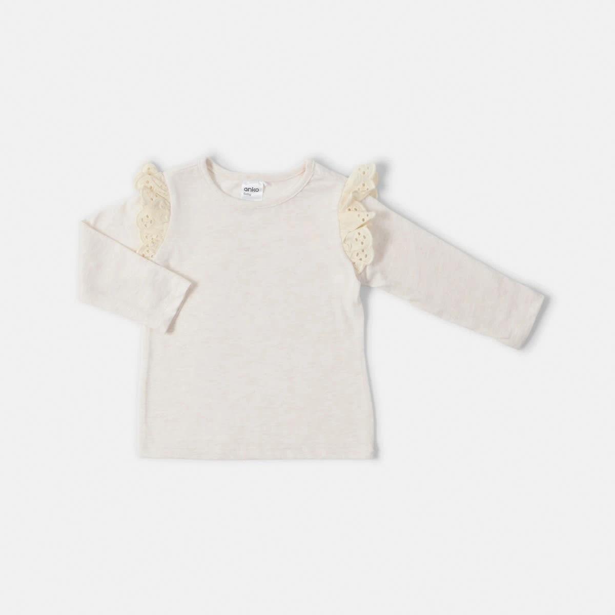 5 3 Pack Long Sleeve Broderie T-shirt Pnk Pk, 5 of 8