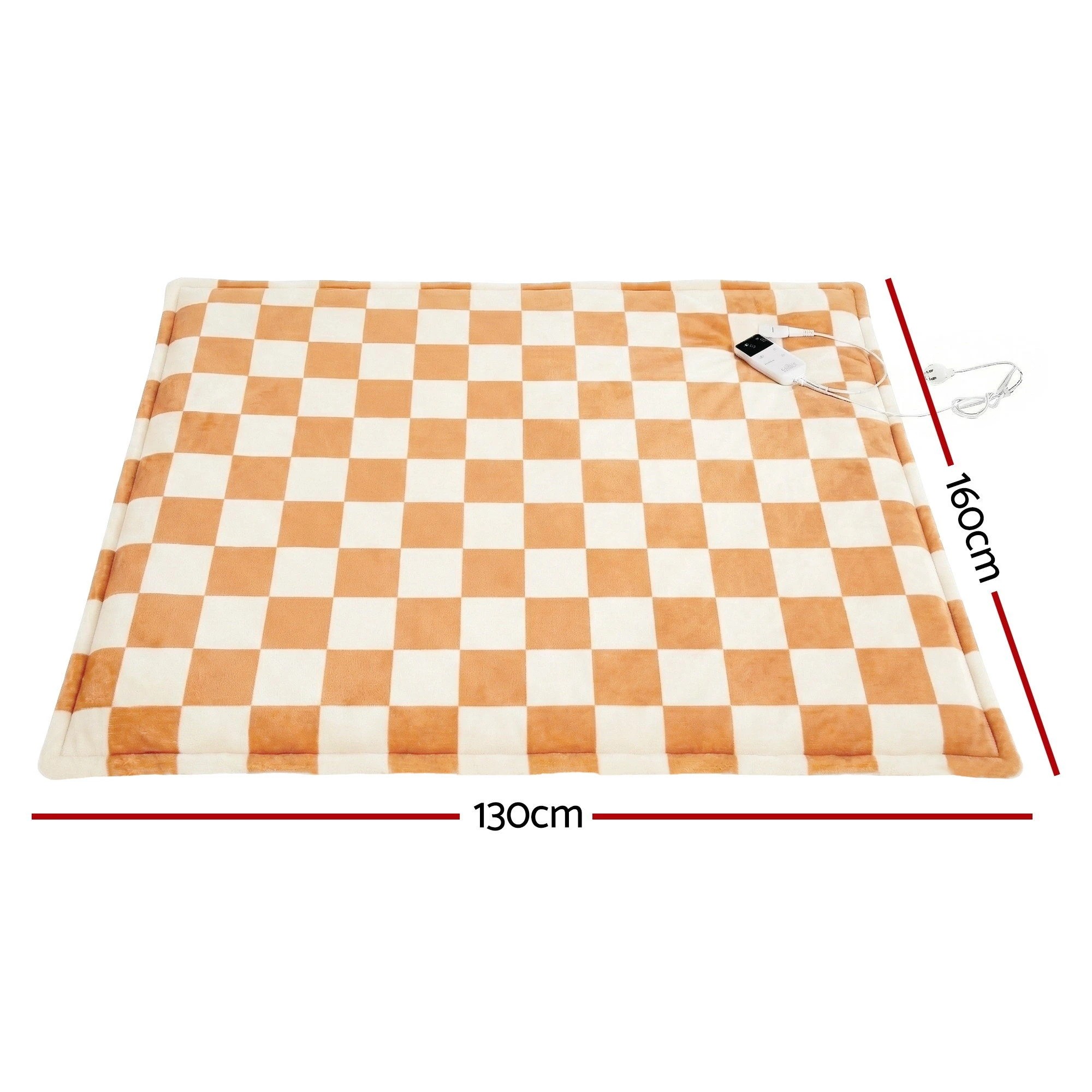 2 Giselle Electric Throw Rug Dual Side Fleece Flannel Heated Blanket - Multi, 2 of 2