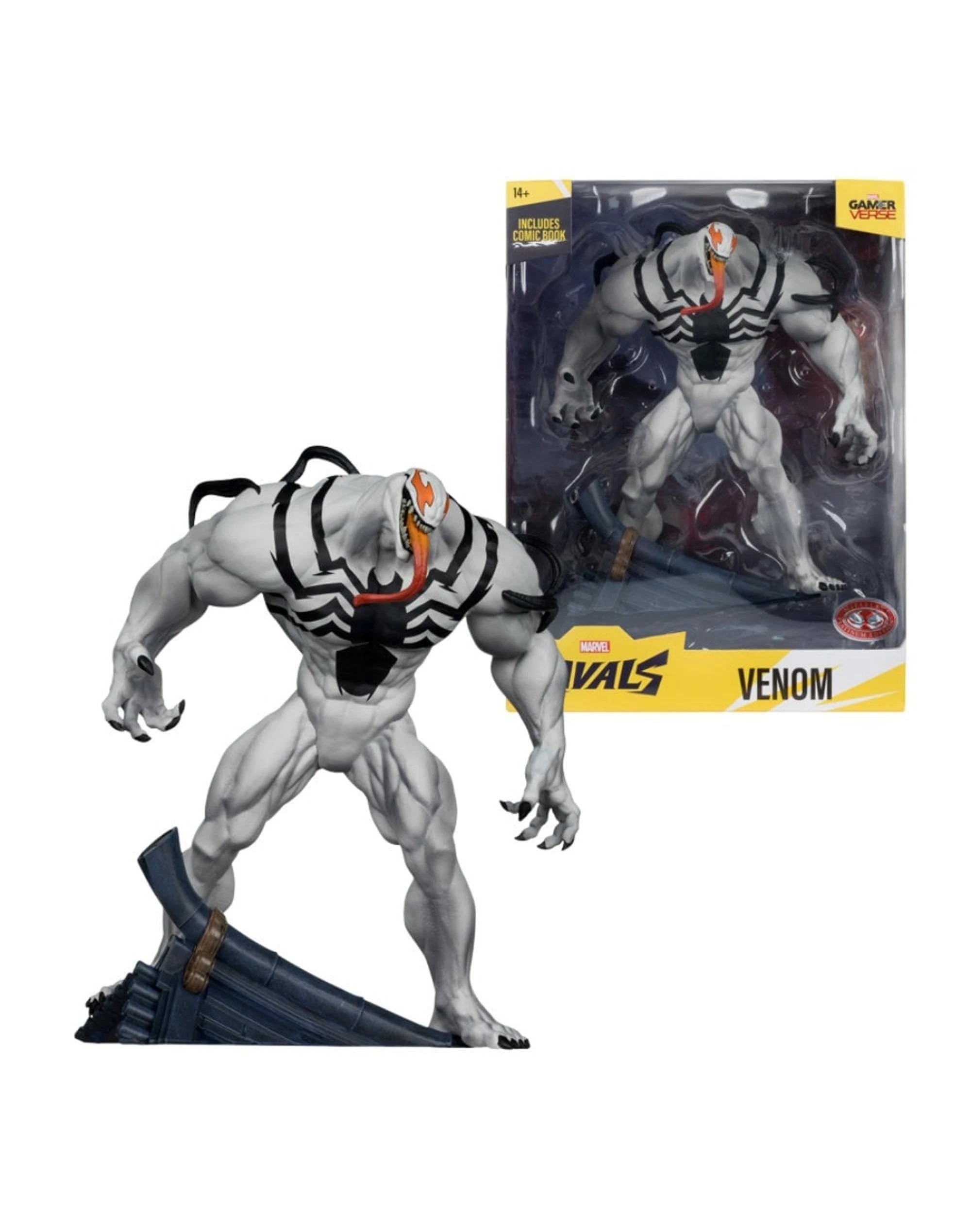 1 McFarlane Gamerverse Marvel Rivals Venom Anti Venom Red Platinum Version 1:6 Scale Figure, 1 of 8