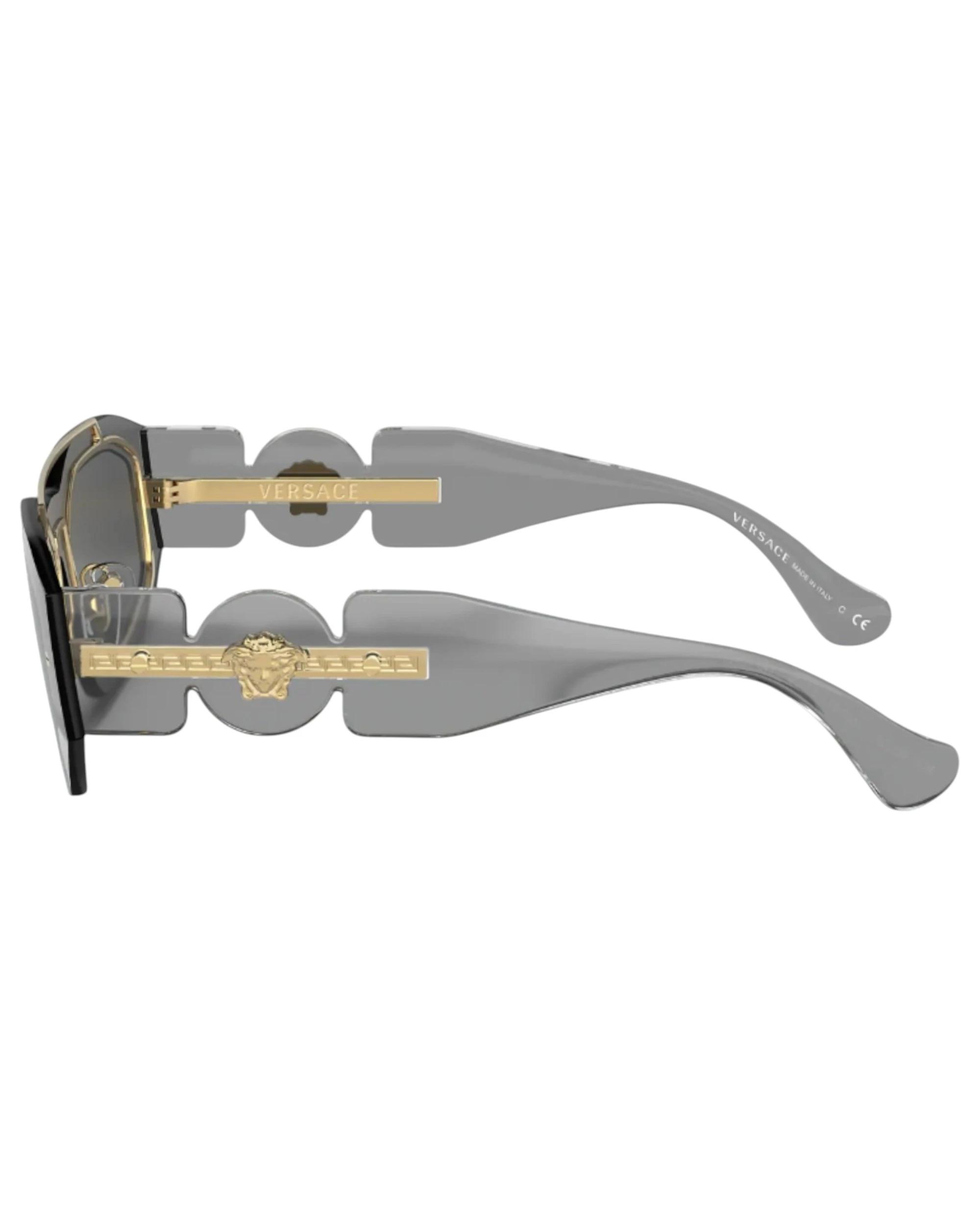5 Versace Mens Sunglasses VE 2235 Biggie Transparent Dark Sunnies GREY, 5 of 5