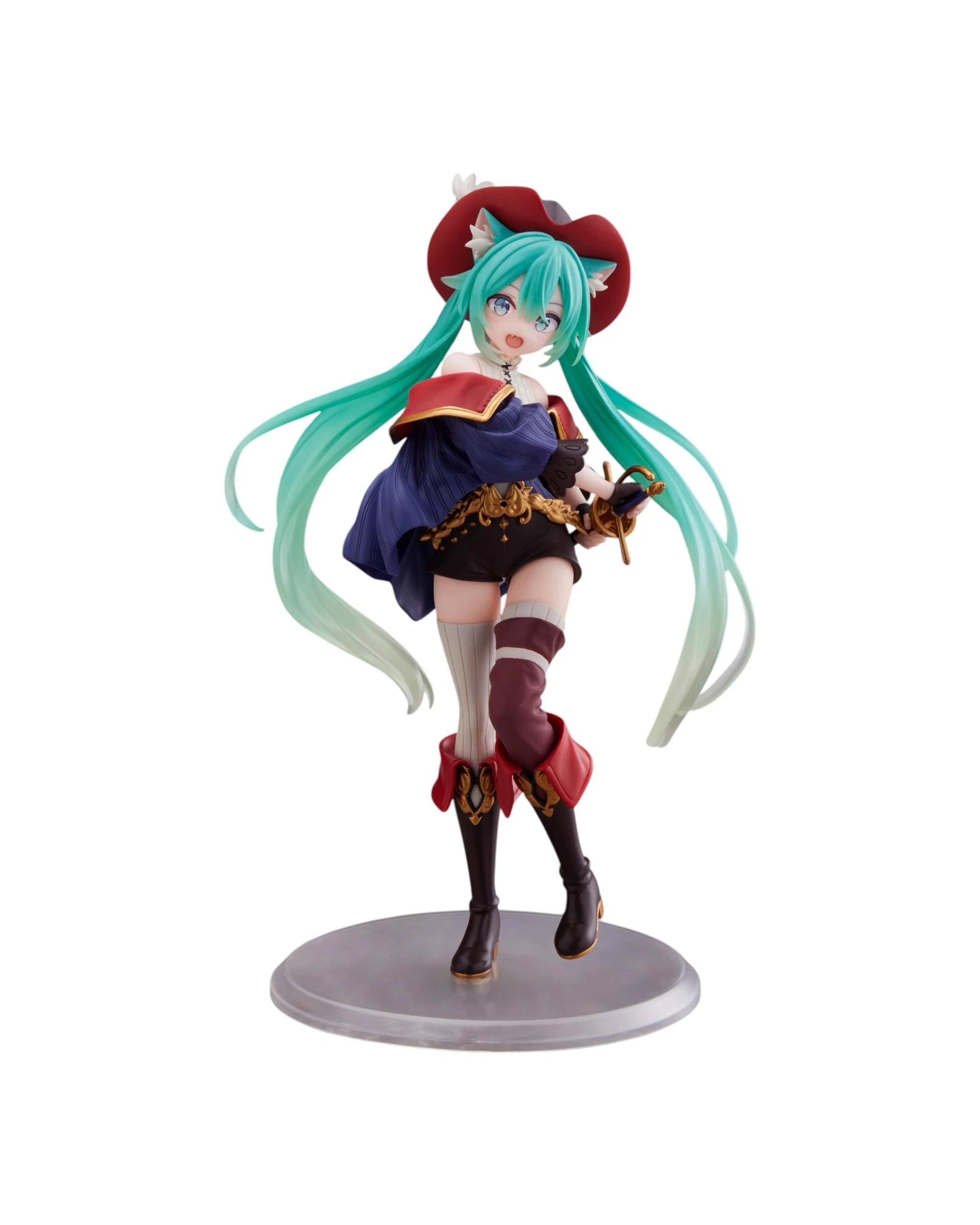 1 Taito Hatsune Miku Wonderland Puss in Boots Figure, 1 of 9